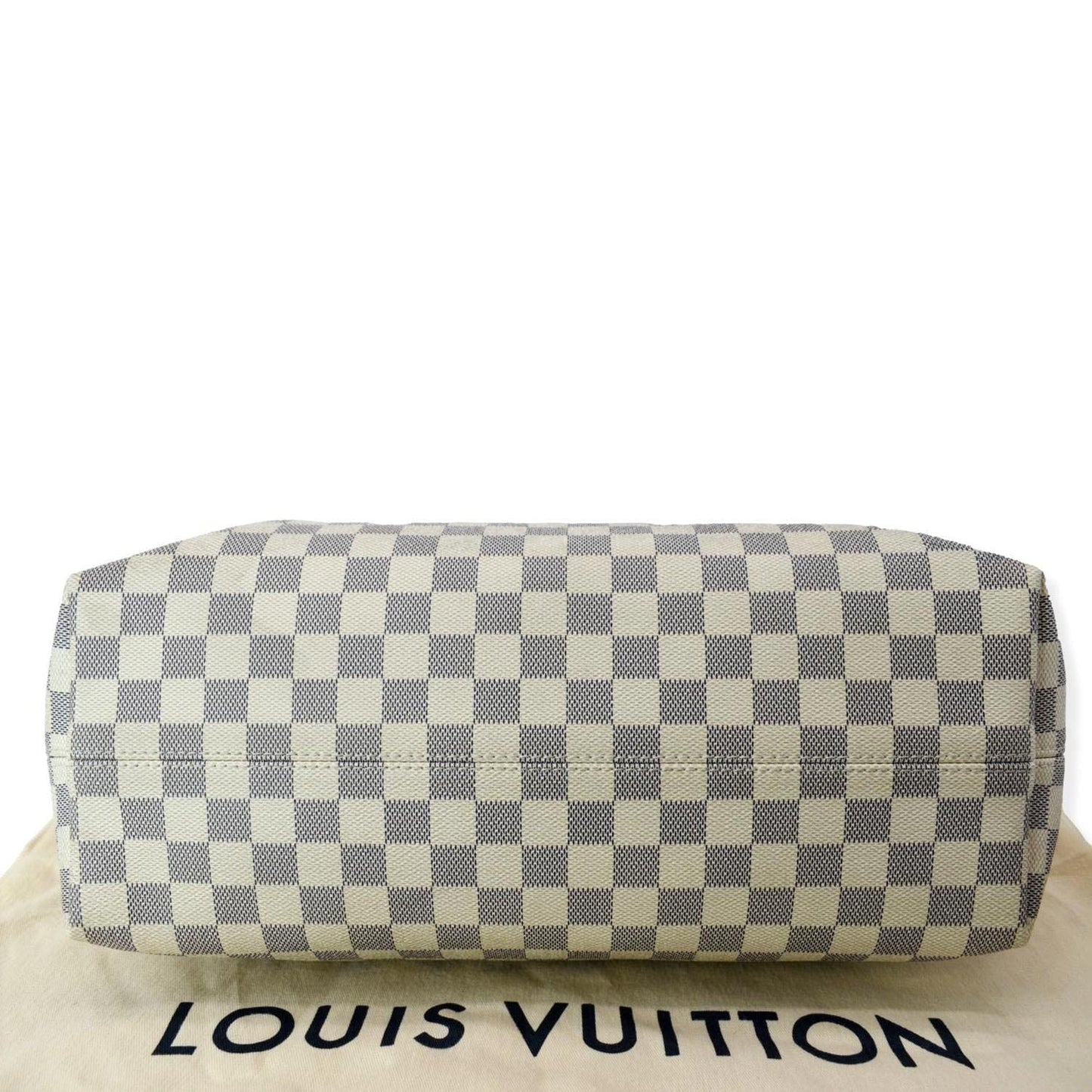 LOUIS VUITTON Graceful MM Damier Azur Hobo Shoulder Bag White
