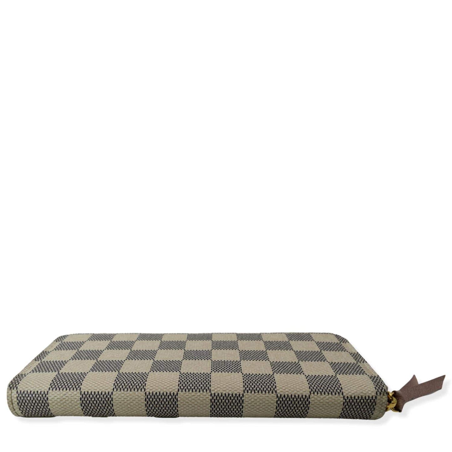 LOUIS VUITTON Clemence Damier Azur Wallet White