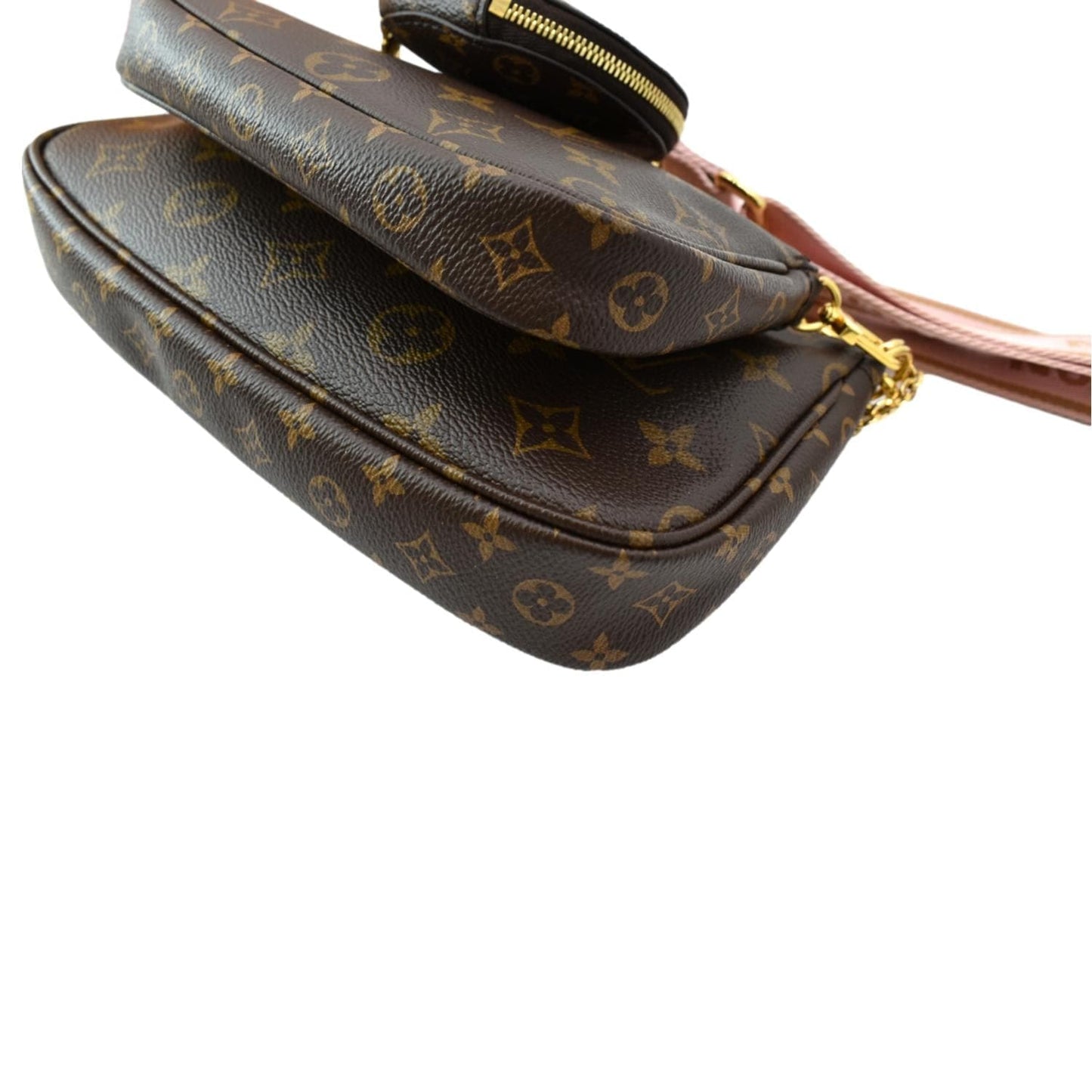 LOUIS VUITTON Multi Pochette Accessoires Monogram Canvas Shoulder Bag Pink