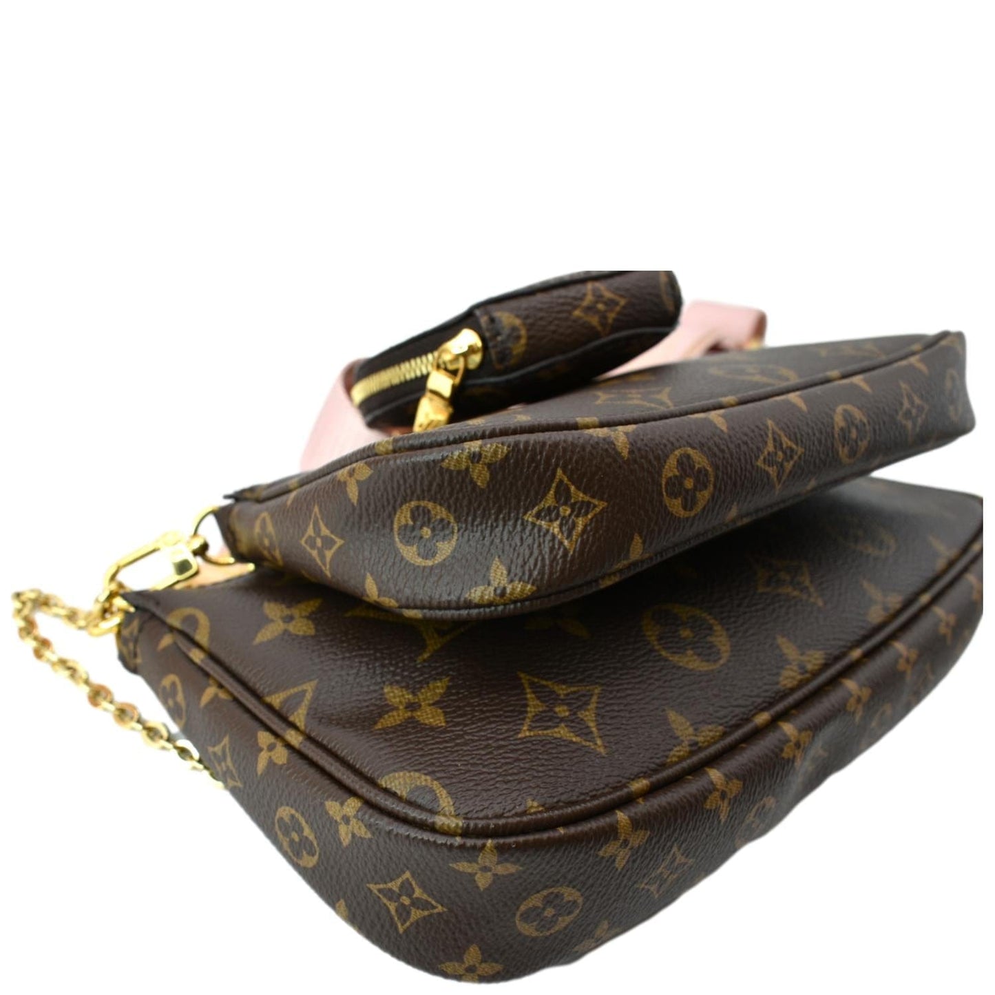 LOUIS VUITTON Multi Pochette Accessoires Monogram Canvas Shoulder Bag Pink