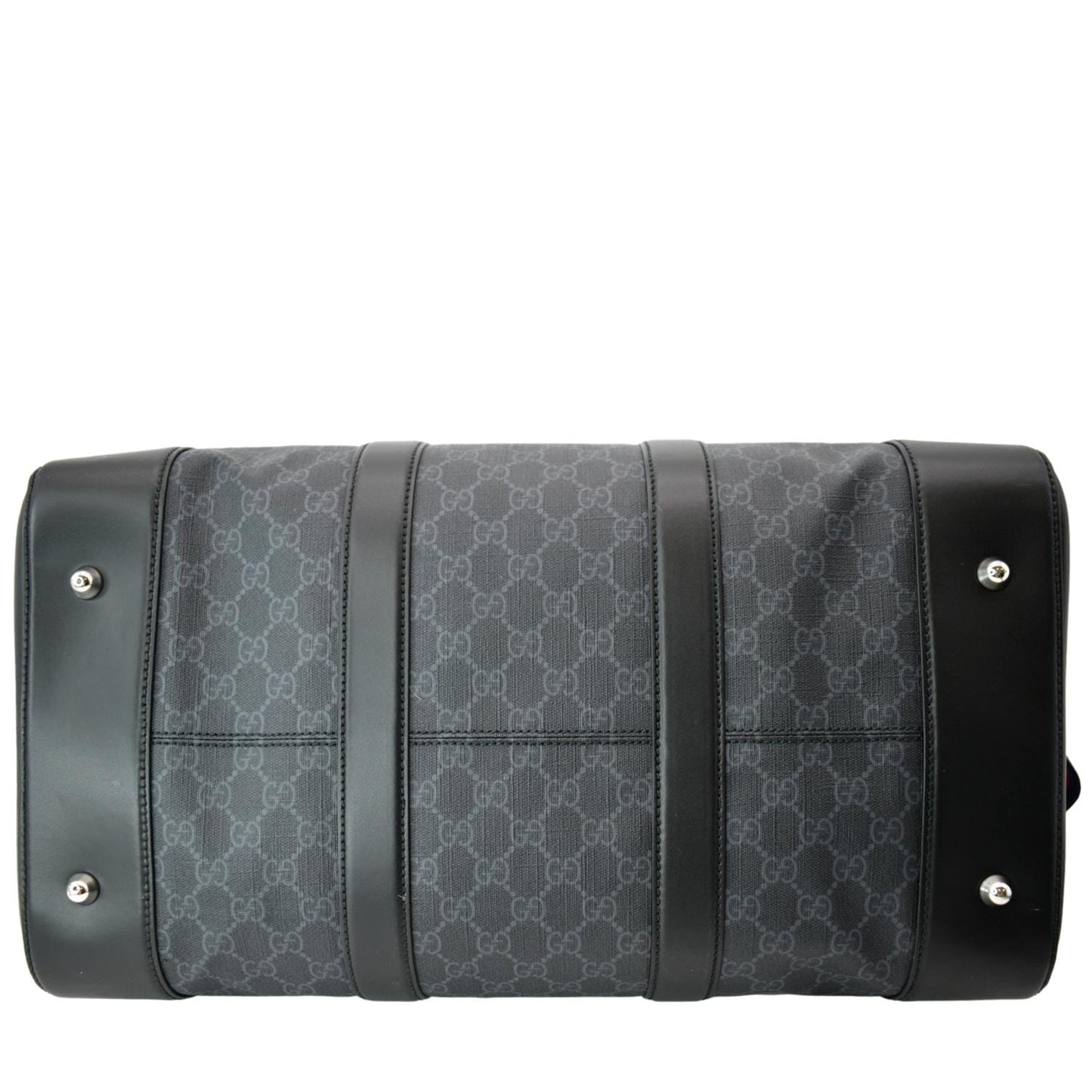 GUCCI Carry-on GG Supreme Canvas Duffle Bag Black 474131