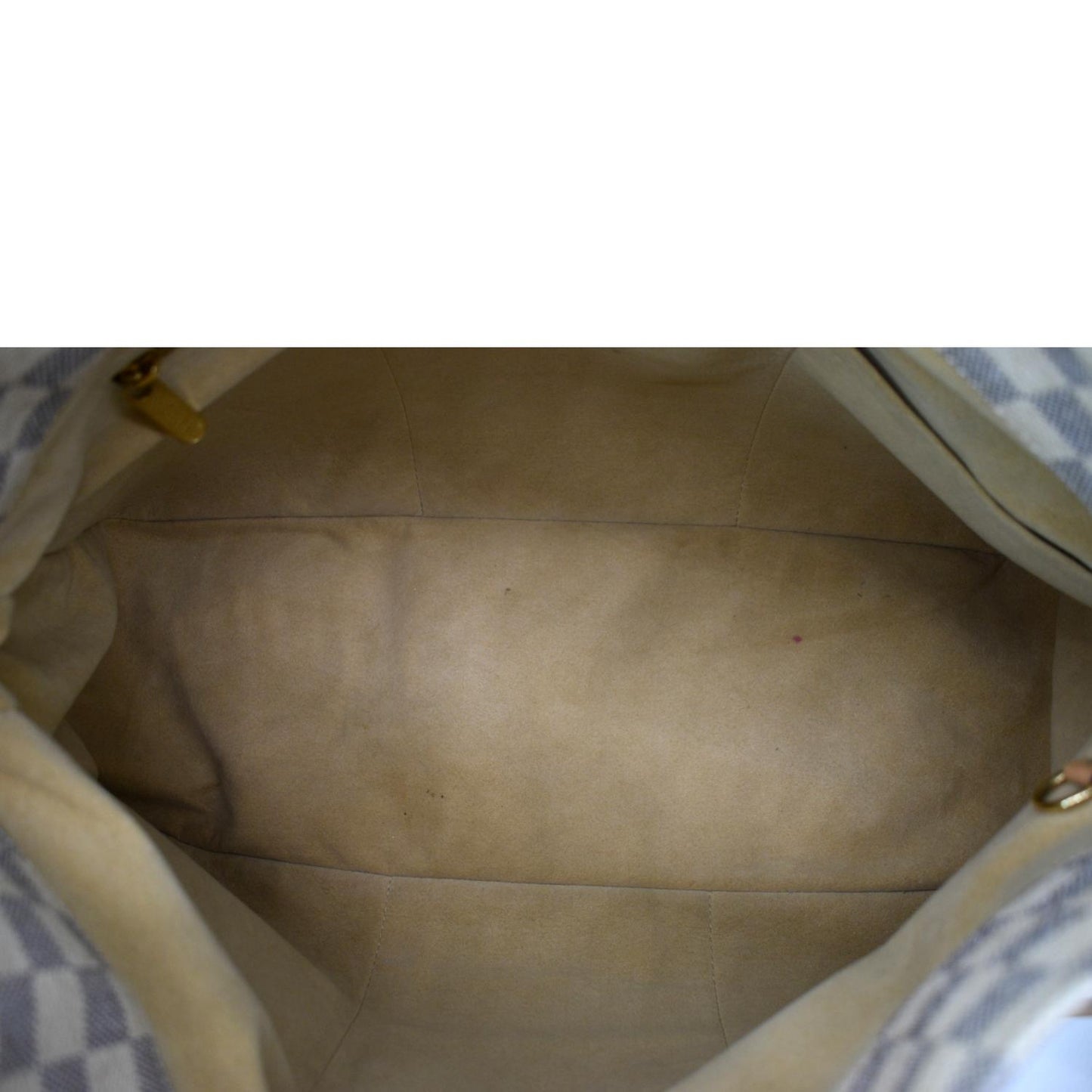 LOUIS VUITTON Artsy MM Damier Azur Hobo Bag White
