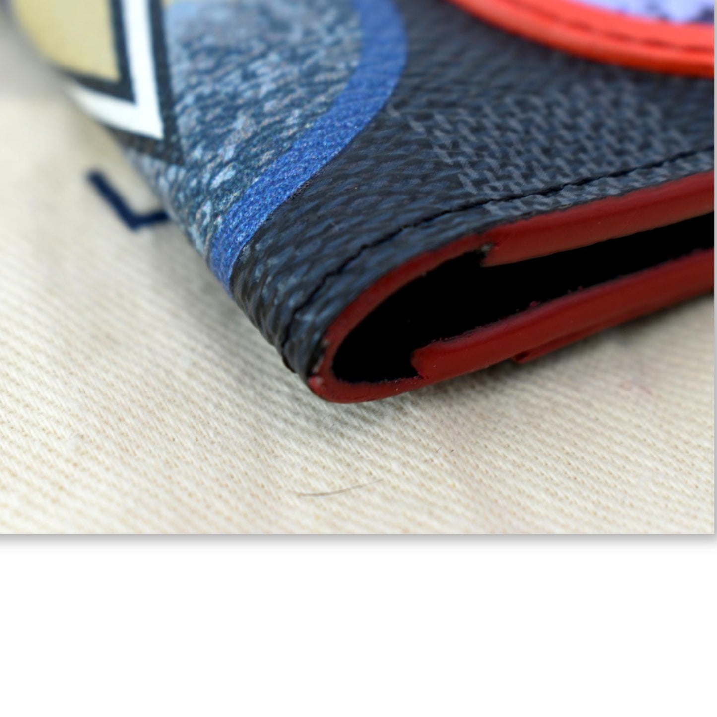 LOUIS VUITTON Damier Graphite Alps Patches Pocket Organizer Black