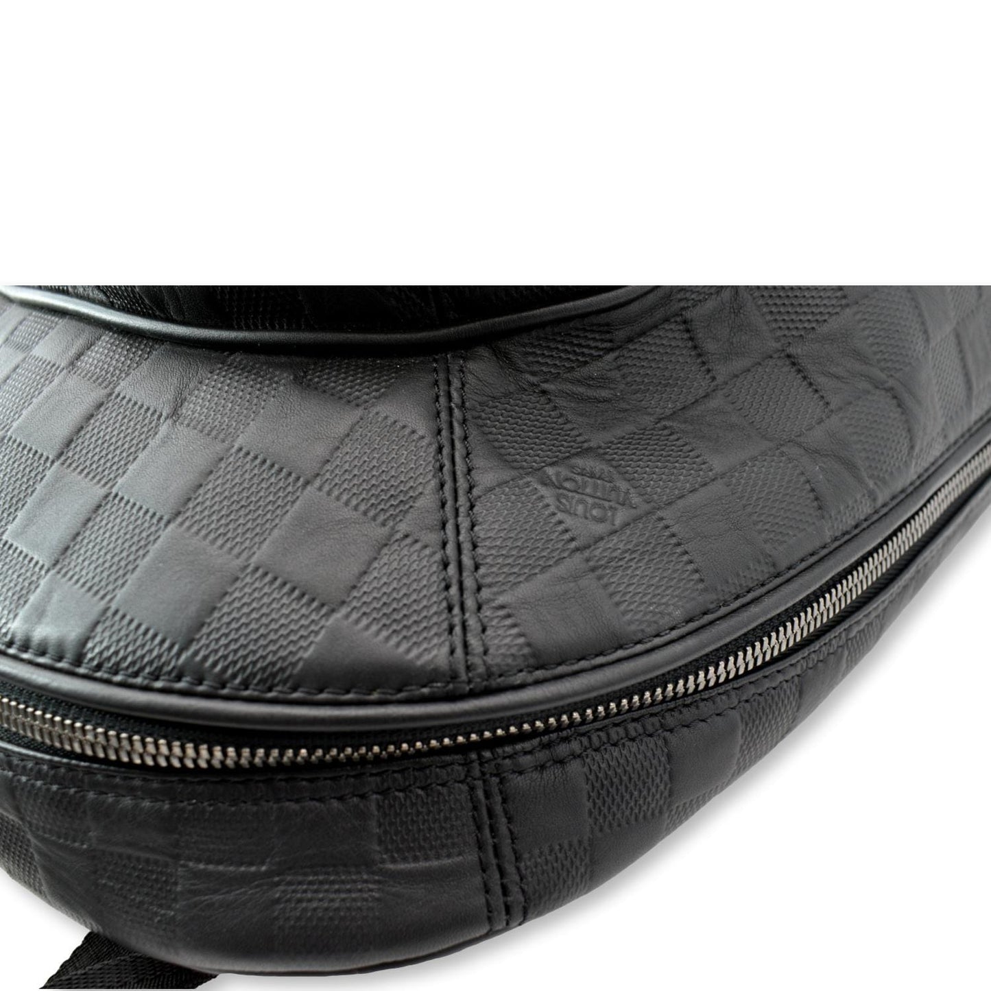 LOUIS VUITTON Michael Damier Infini Leather Backpack Bag Black