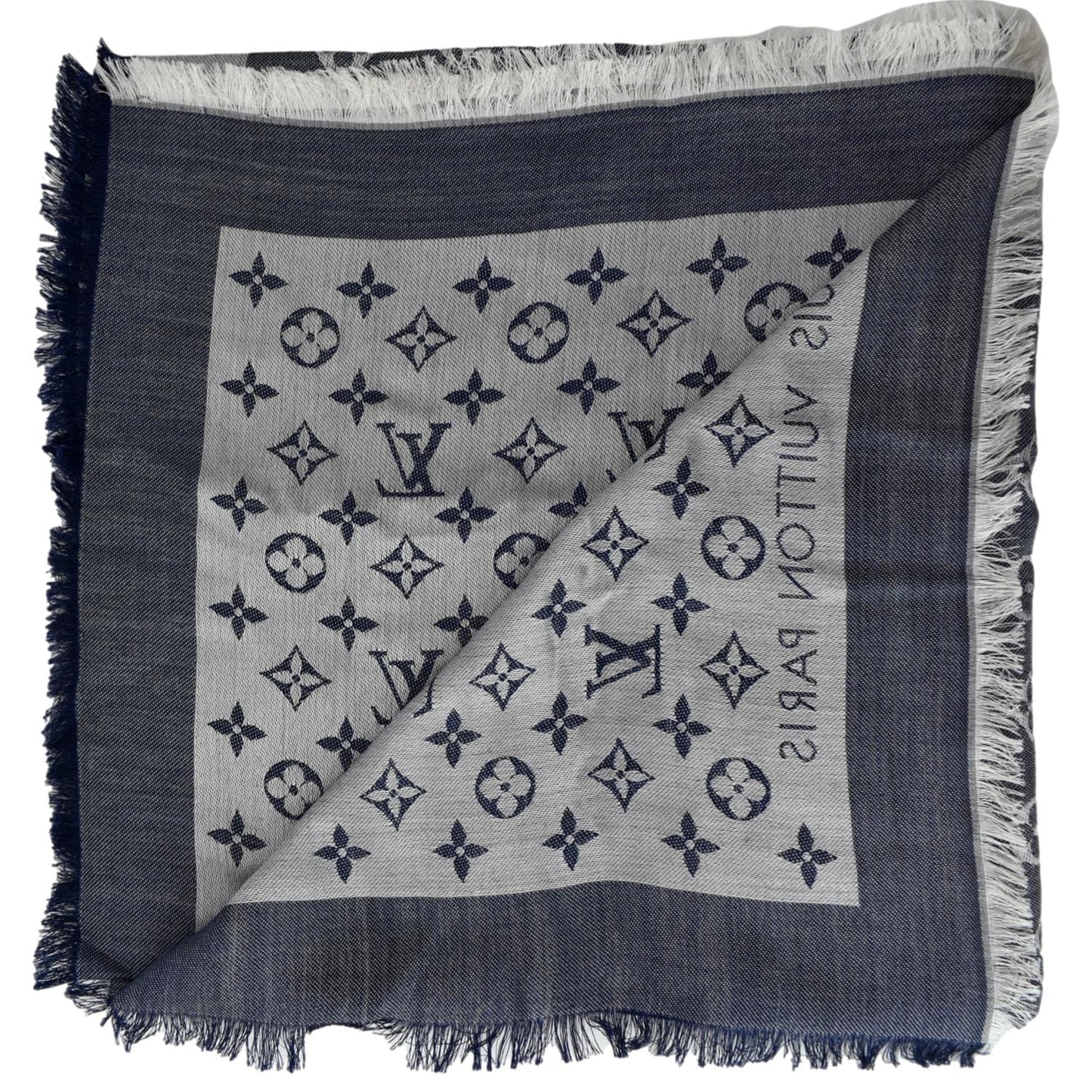 LOUIS VUITTON Monogram Denim Multicolor Shawl