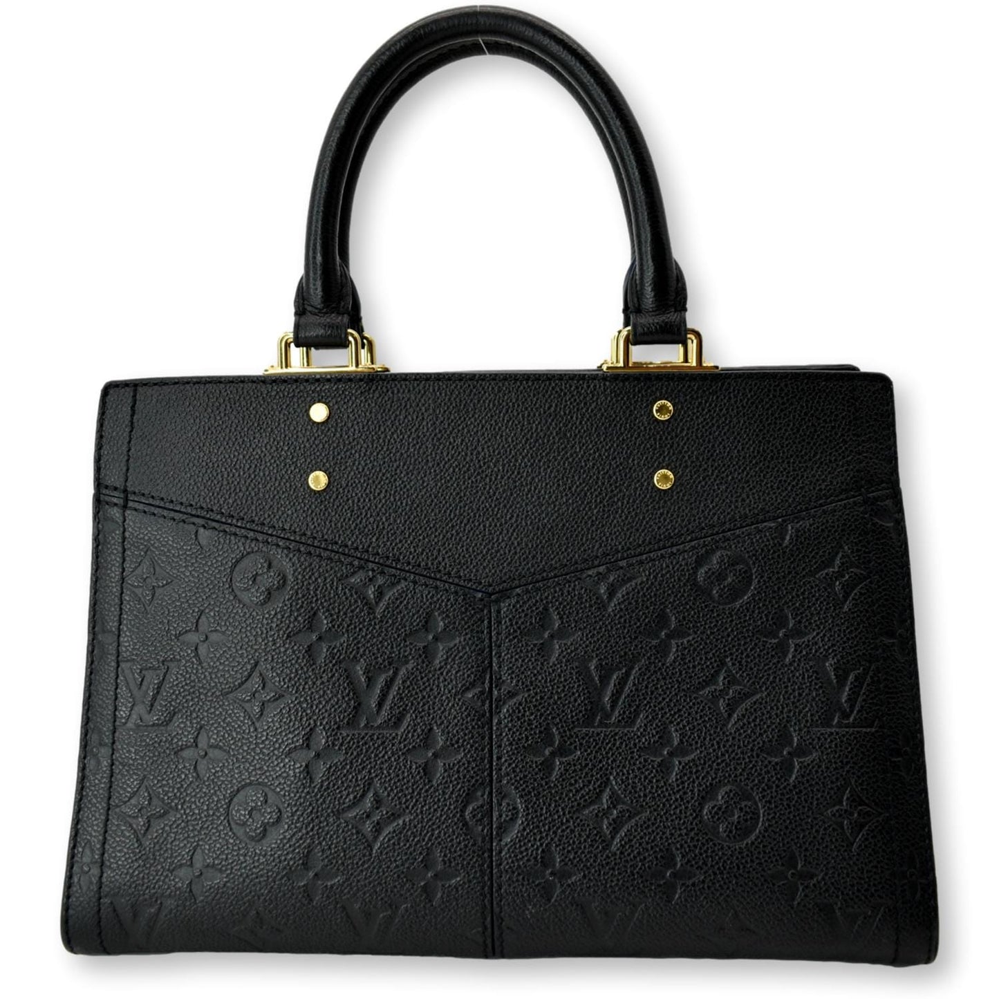 LOUIS VUITTON Sully PM Monogram Empreinte Leather Shoulder Bag Black