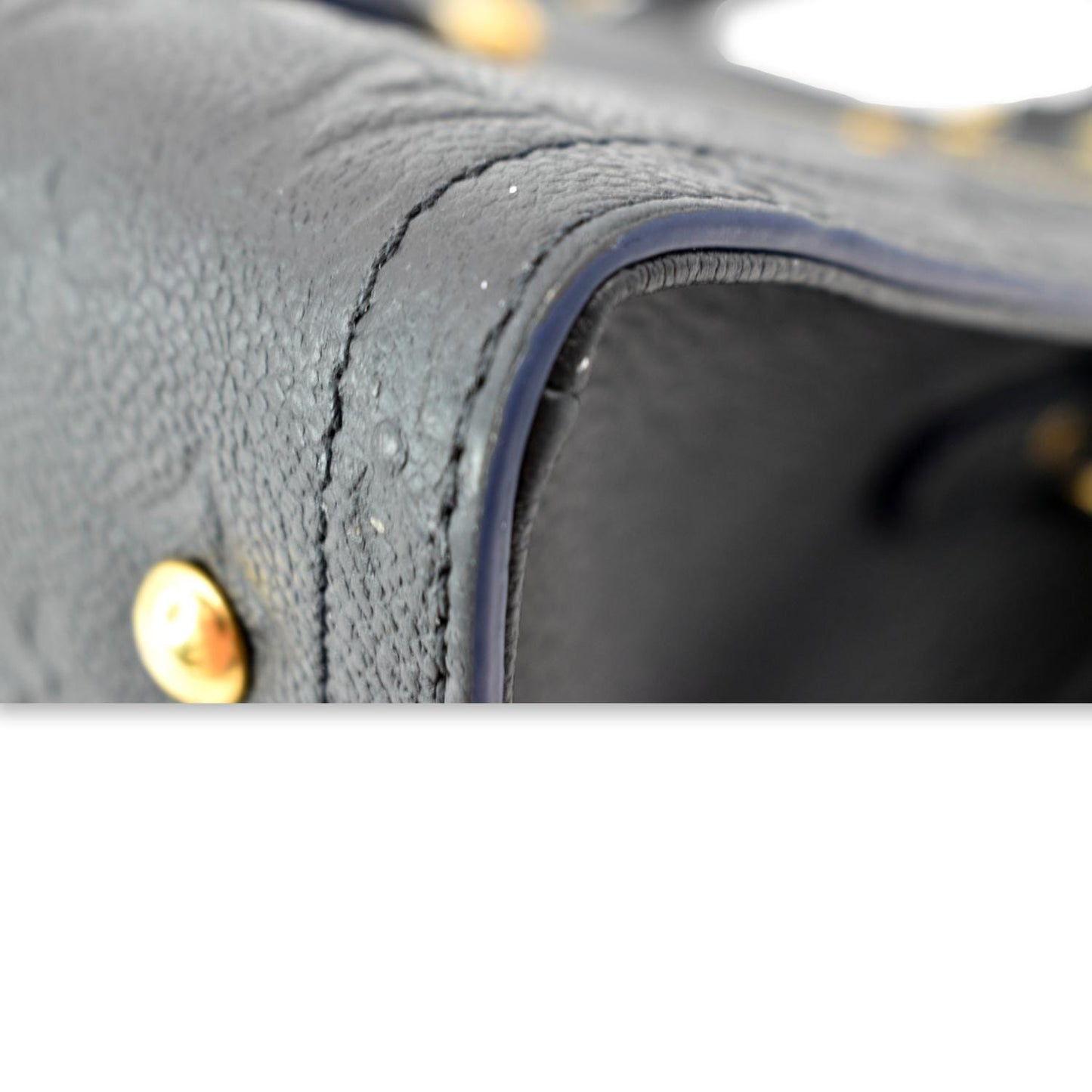 LOUIS VUITTON Sully PM Monogram Empreinte Leather Shoulder Bag Black