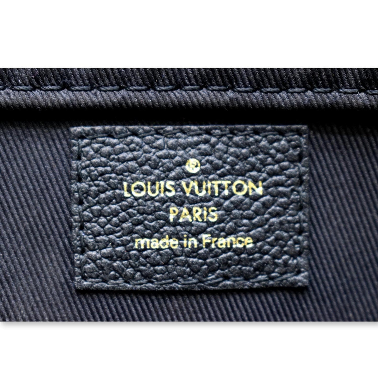 LOUIS VUITTON Sully PM Monogram Empreinte Leather Shoulder Bag Black