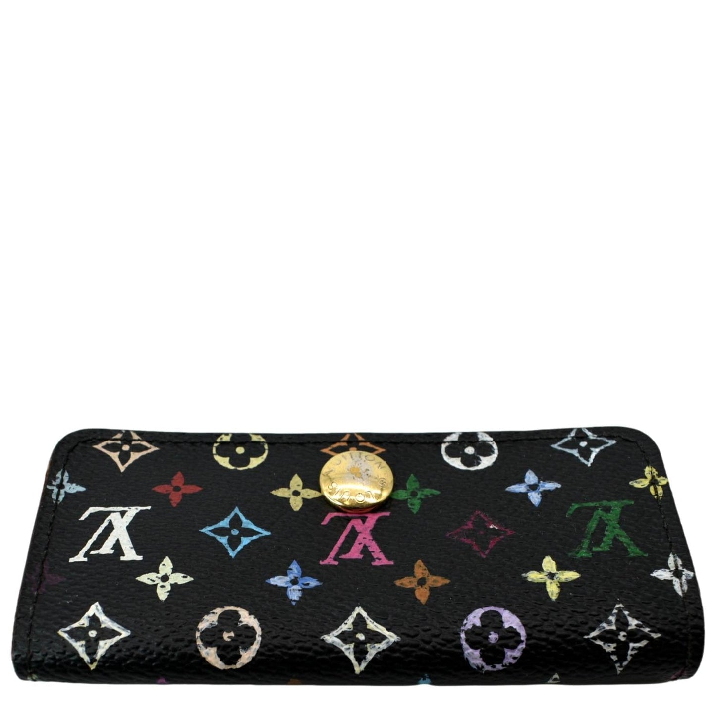 LOUIS VUITTON Multicles Multicolor Canvas 4 Key Holder Black