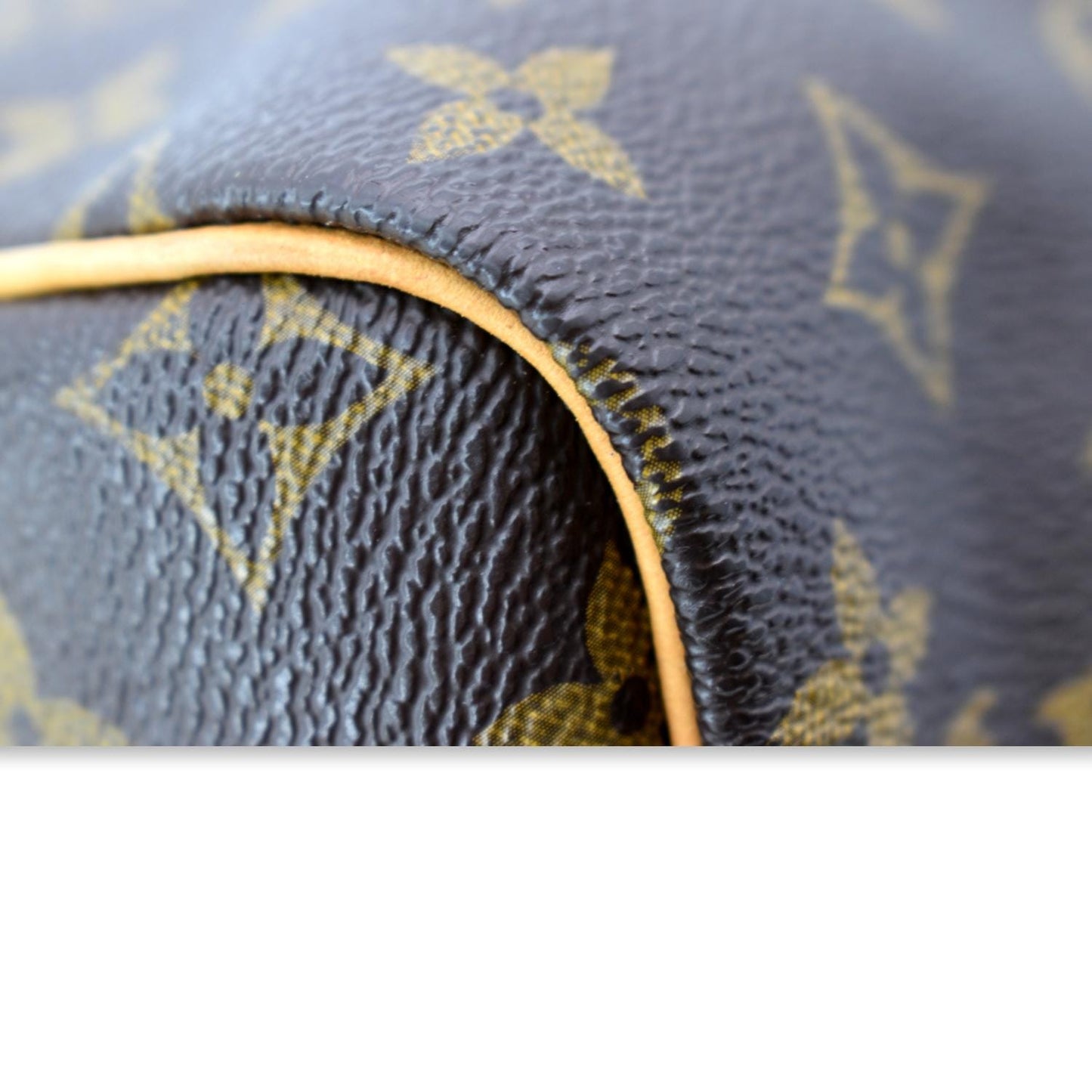 LOUIS VUITTON Speedy 30 Monogram Canvas Satchel Bag Brown