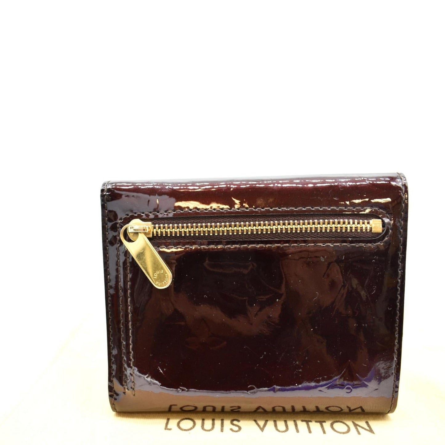 LOUIS VUITTON Koala Monogram Vernis Wallet Amarante
