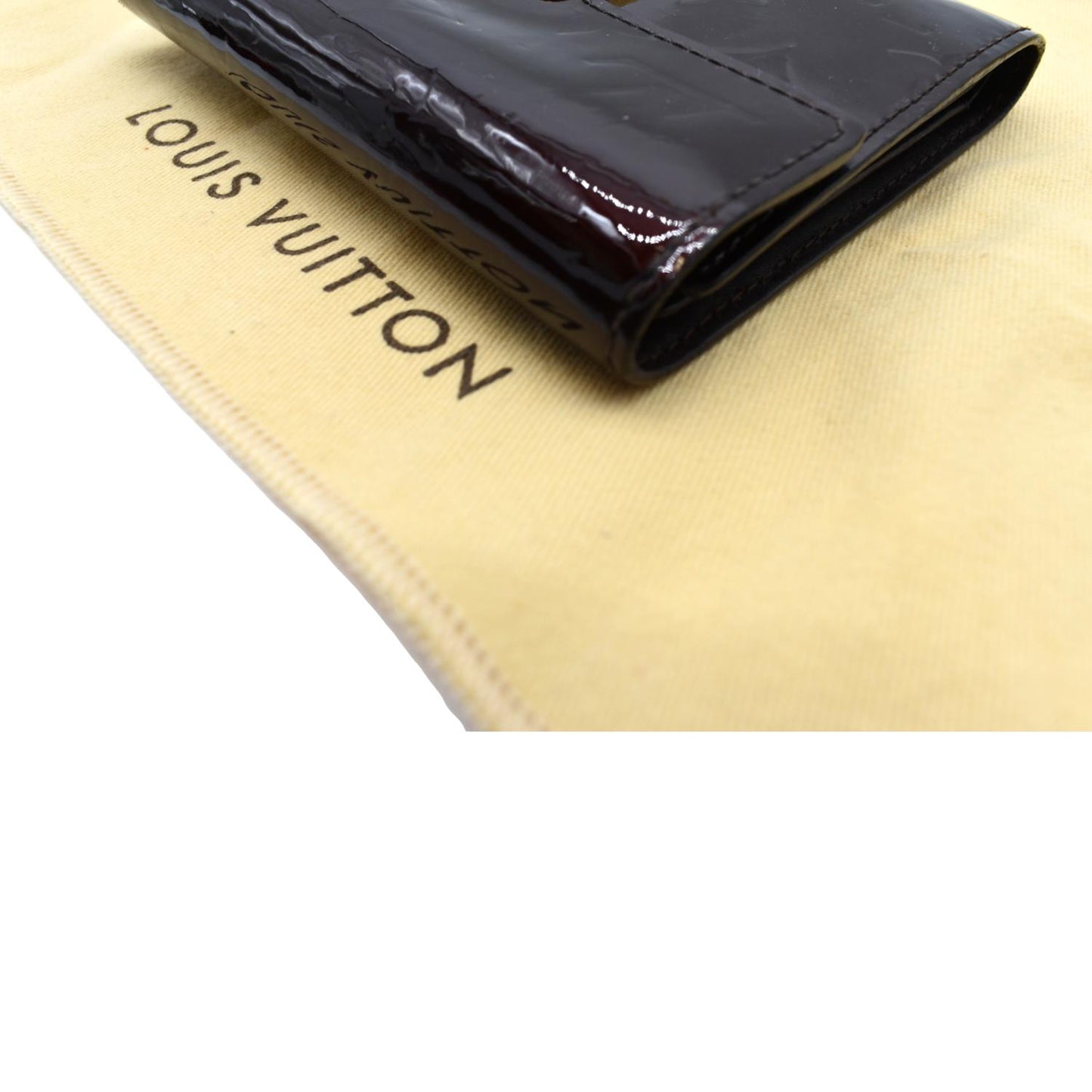 LOUIS VUITTON Koala Monogram Vernis Wallet Amarante