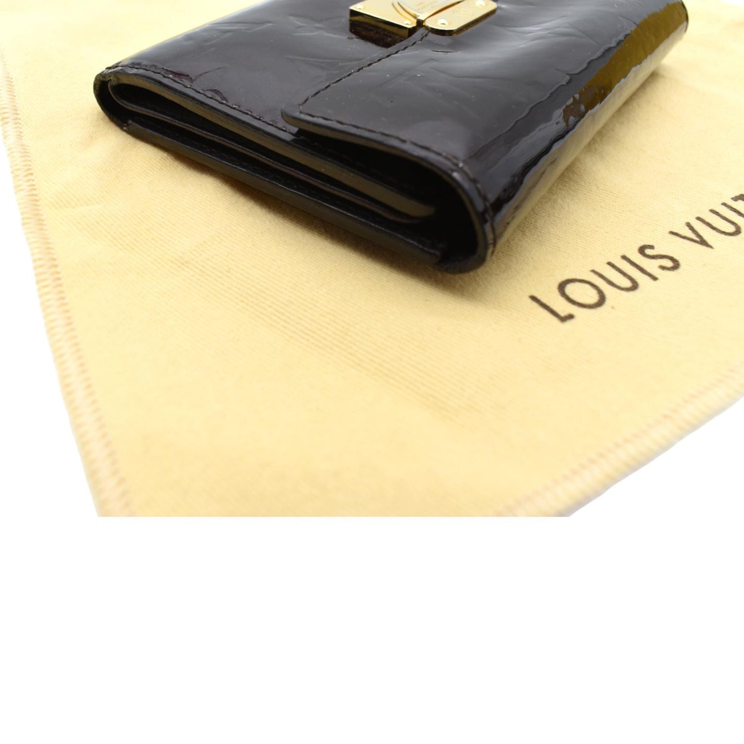 LOUIS VUITTON Koala Monogram Vernis Wallet Amarante