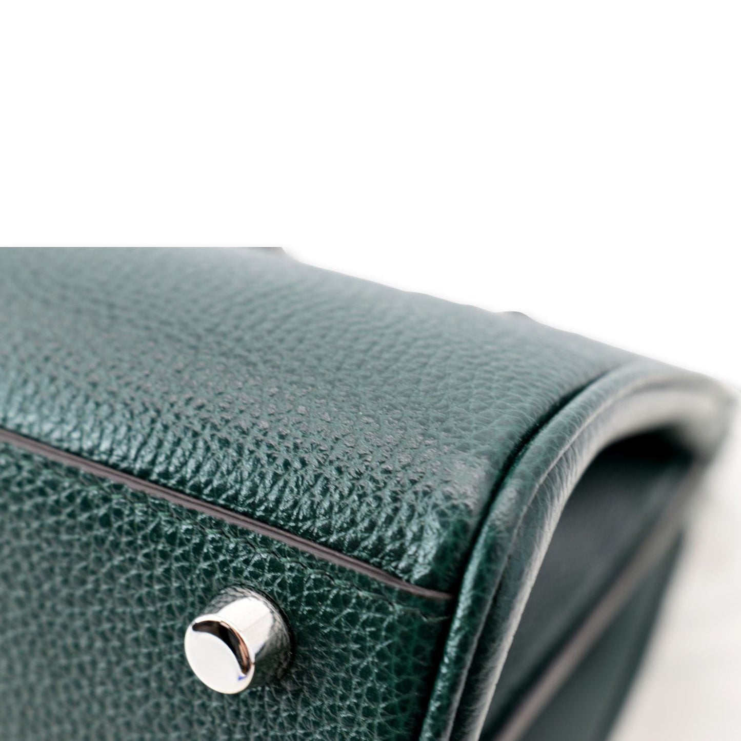 GUCCI Zumi Small Top Handle Leather Shoulder Bag Green 569712
