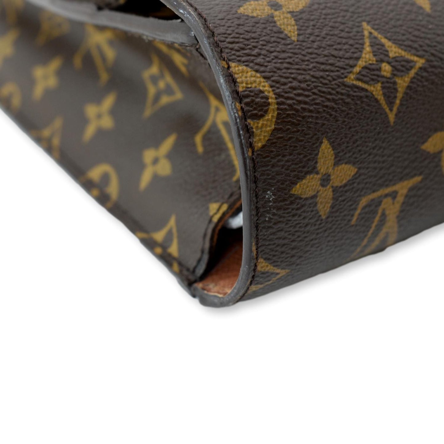 LOUIS VUITTON Robusto 1 Compartment Monogram Canvas Briefcase Travel Bag Brown