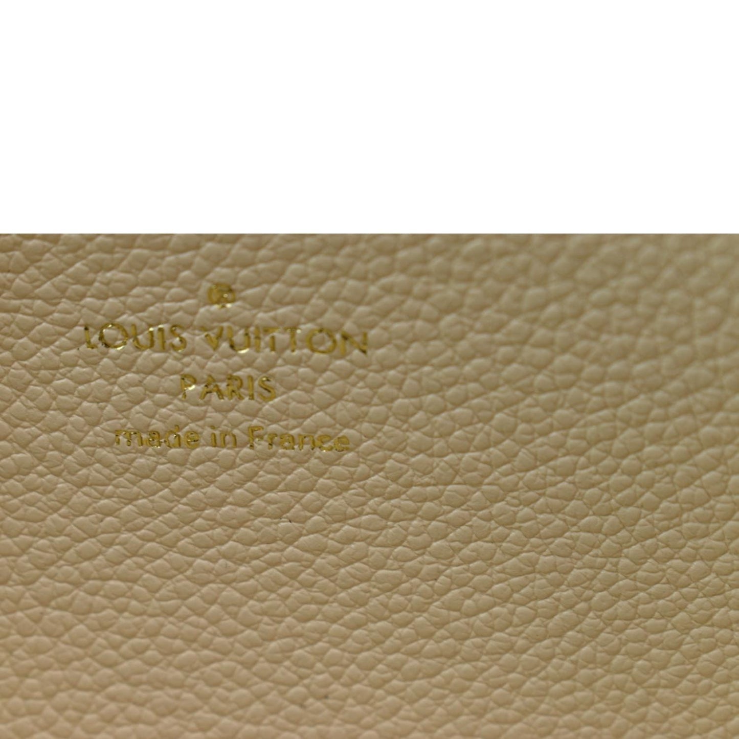 LOUIS VUITTON Felicie Pochette Insert Empreinte Zippy Wallet Bicolor