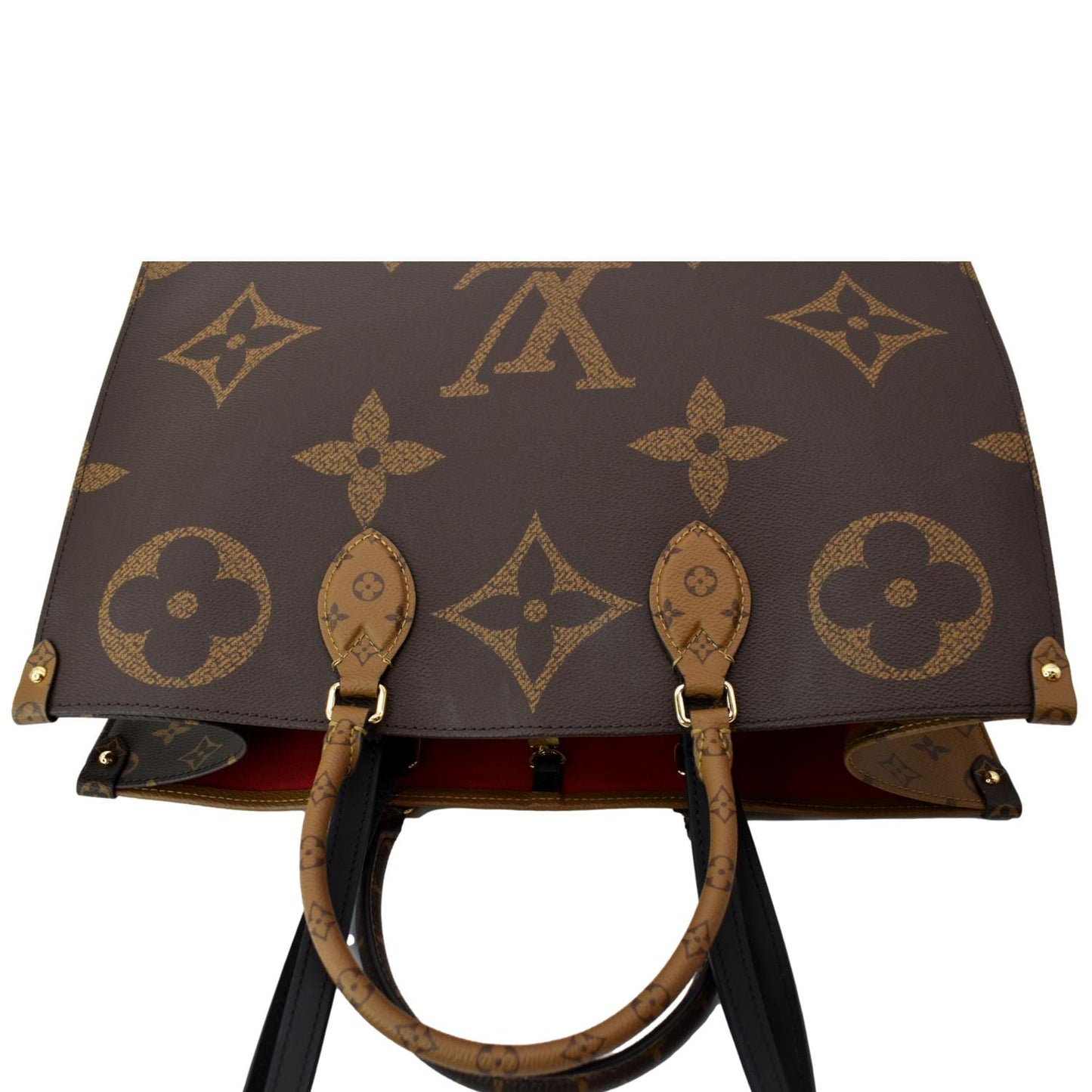 LOUIS VUITTON Onthego GM Giant Monogram Canvas Tote Shoulder Bag Brown - Hot Deals