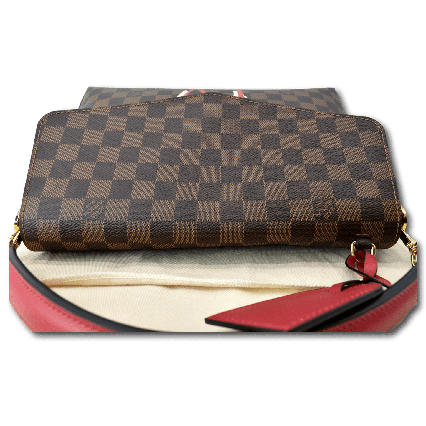 LOUIS VUITTON Beaubourg MM Damier Ebene Shoulder Bag Brown
