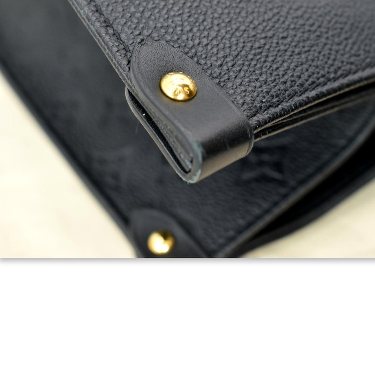 LOUIS VUITTON Onthego GM Monogram Empreinte Leather Tote Bag Black - Hot Deals