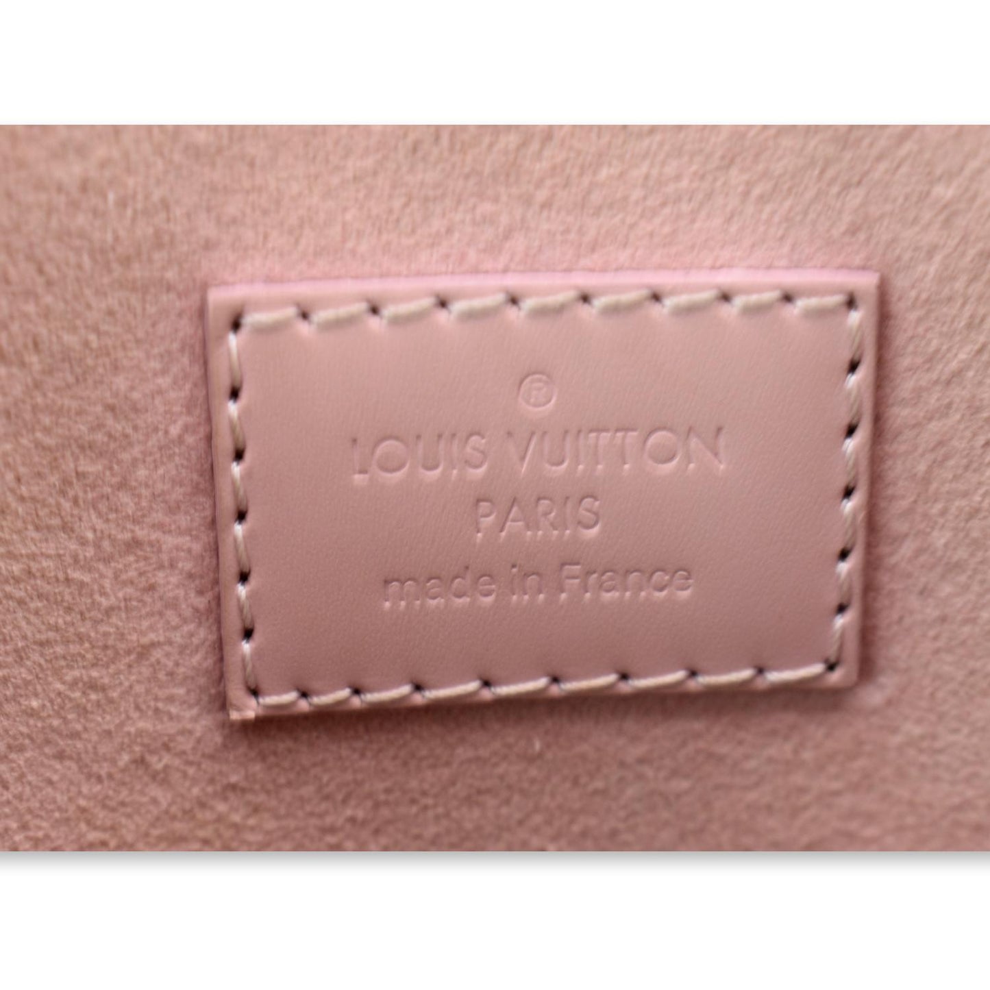 LOUIS VUITTON Caissa Damier Ebene Hobo Bag Rose Ballerine