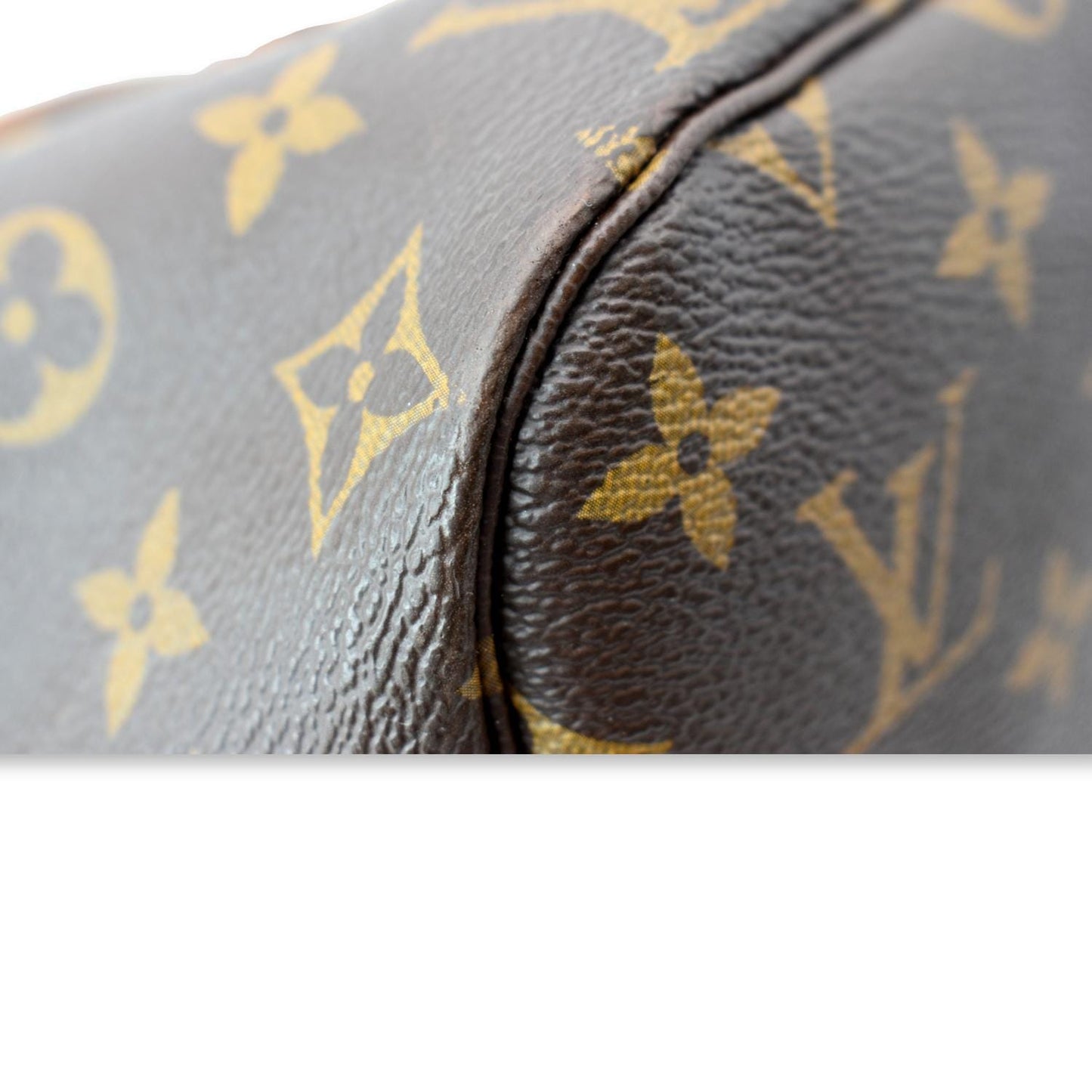LOUIS VUITTON Neverfull MM Monogram Canvas Shoulder Bag Brown