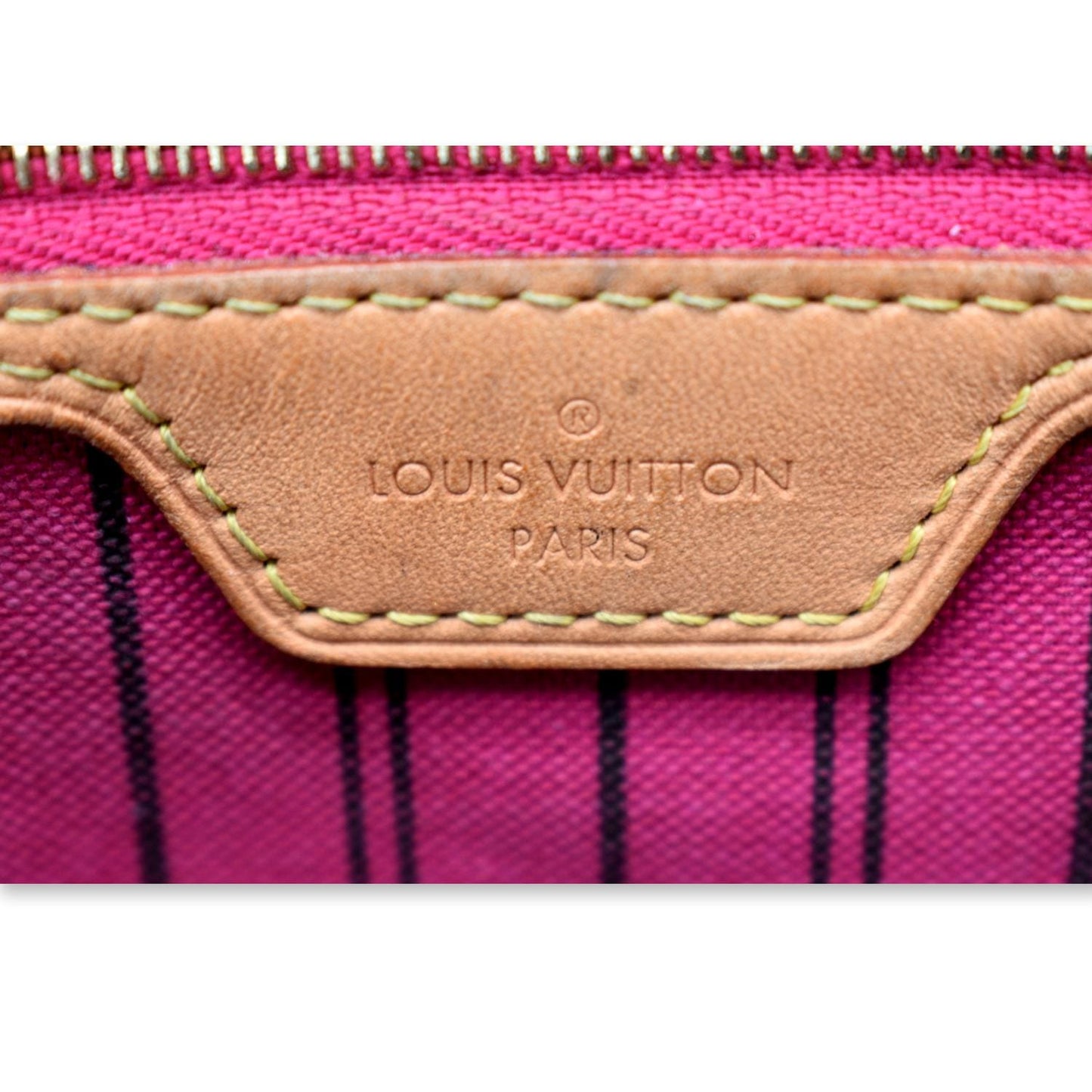 LOUIS VUITTON Neverfull MM Monogram Canvas Shoulder Bag Brown