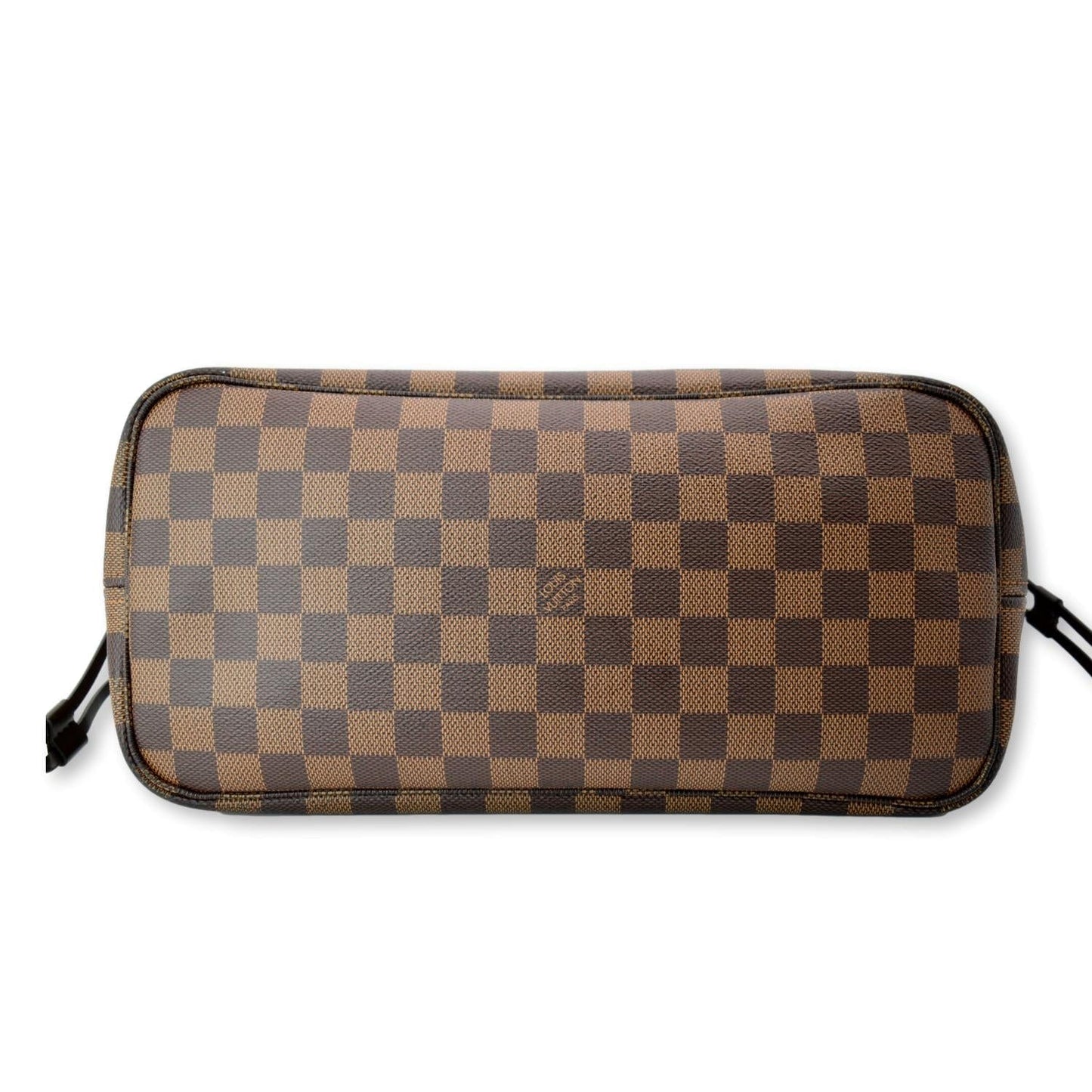 LOUIS VUITTON Neverfull MM Damier Ebene Shoulder Bag Brown