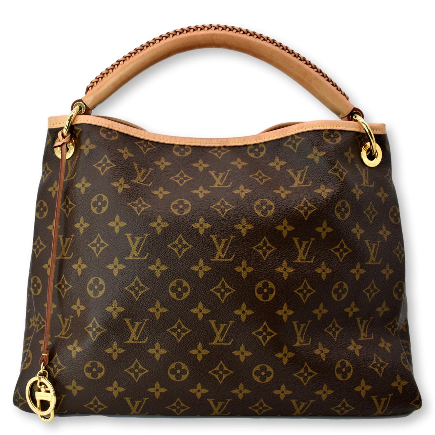 LOUIS VUITTON Artsy MM Monogram Canvas Hobo Bag Brown