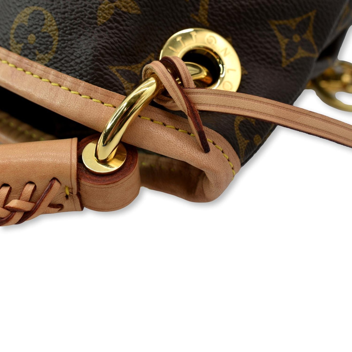 LOUIS VUITTON Artsy MM Monogram Canvas Hobo Bag Brown