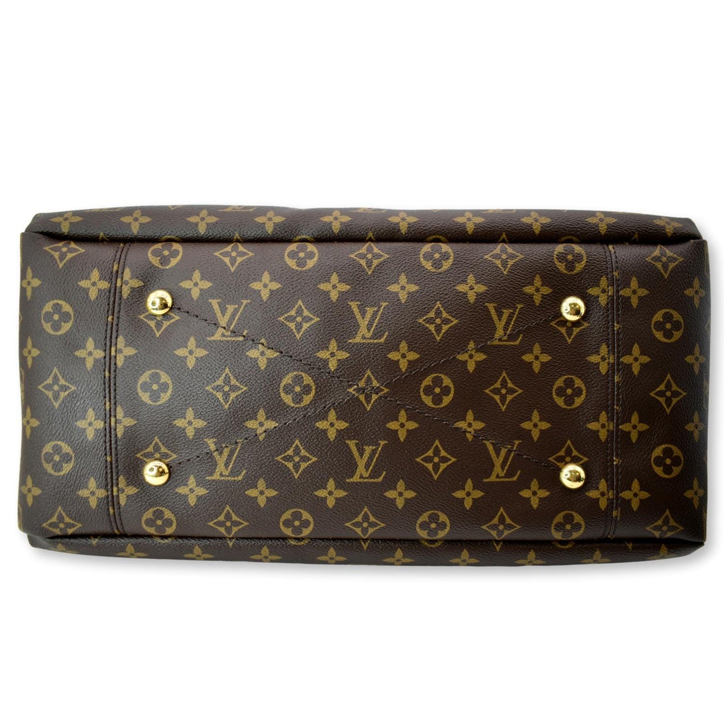 LOUIS VUITTON Artsy MM Monogram Canvas Hobo Bag Brown