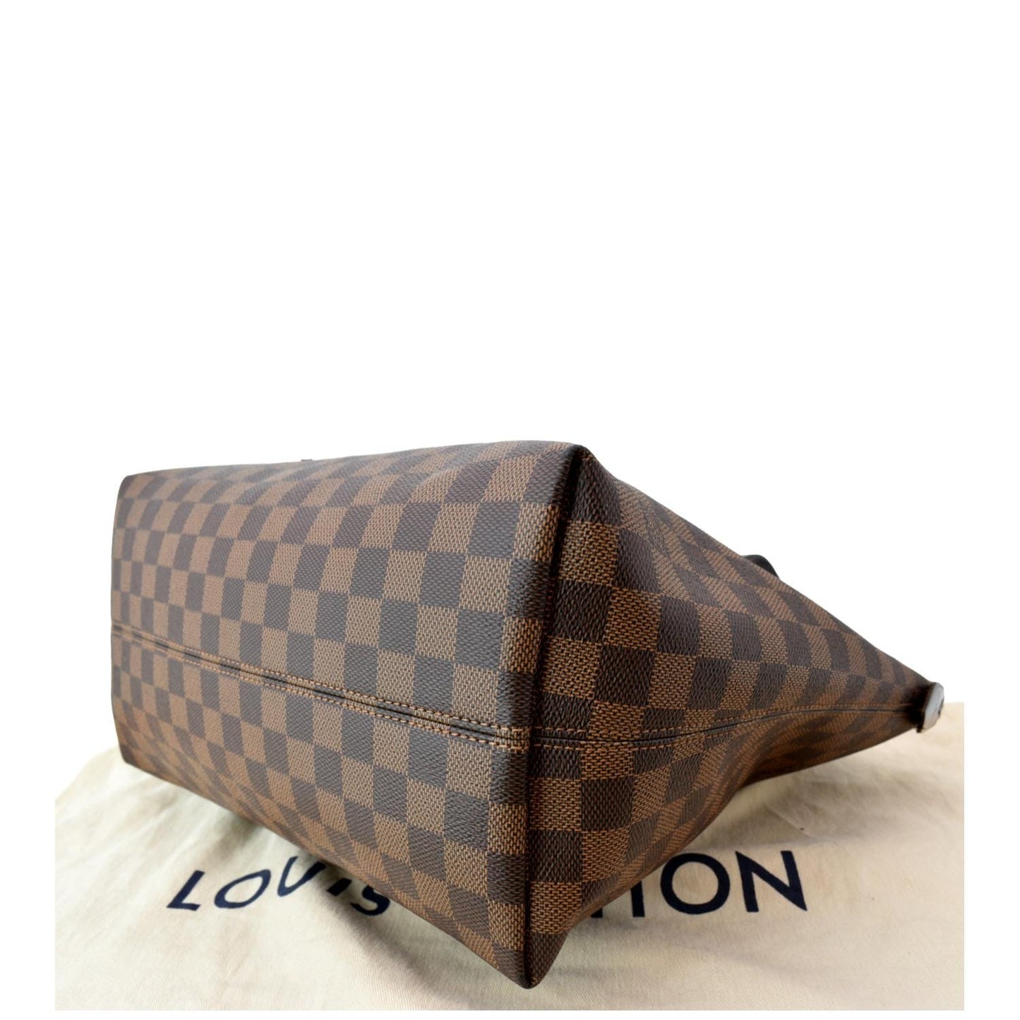LOUIS VUITTON Iena MM Damier Ebene Shoulder Bag Brown