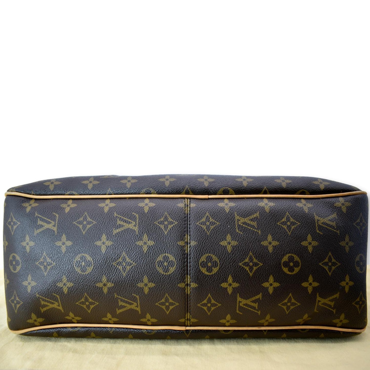 LOUIS VUITTON Delightful MM Monogram Canvas Hobo Bag Brown