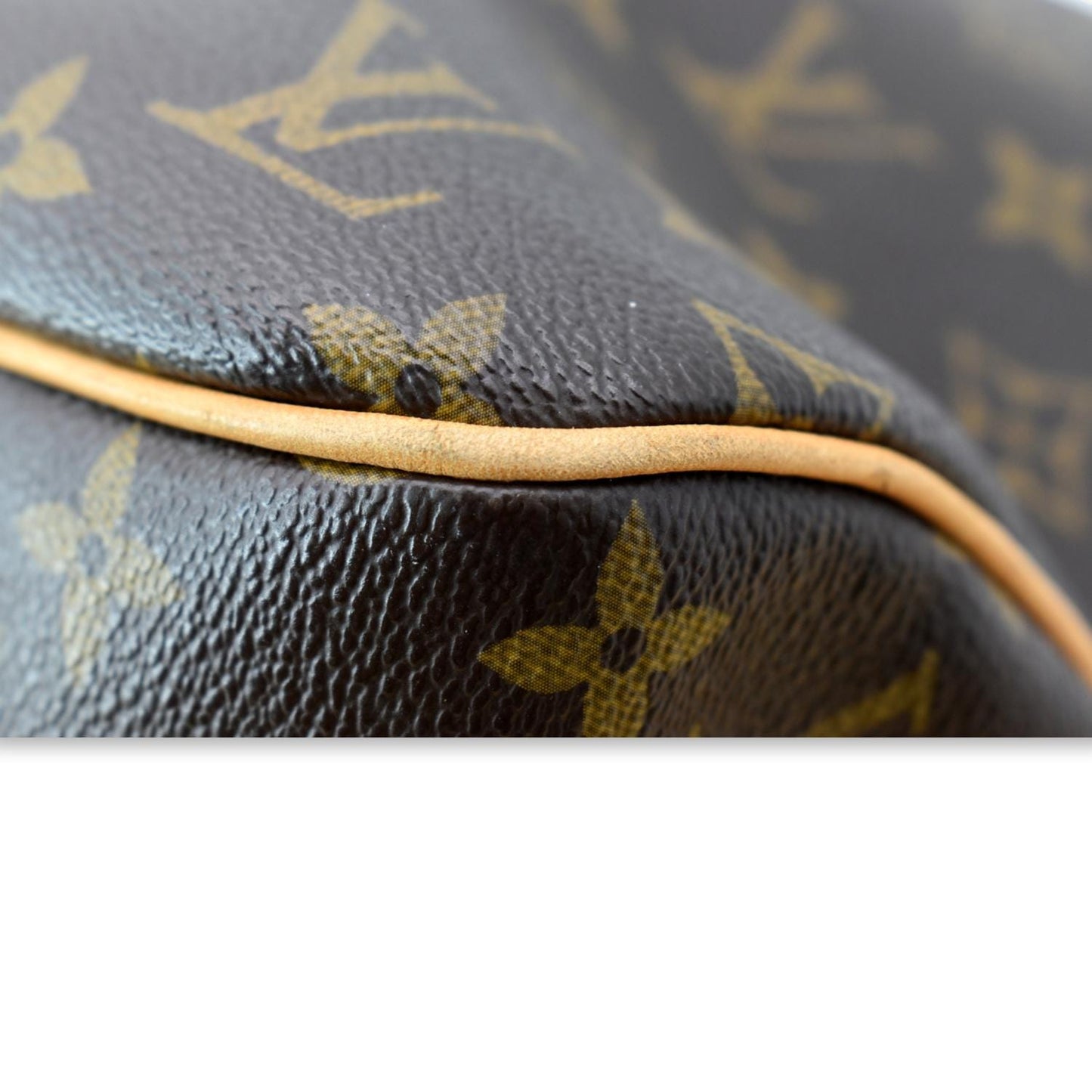 LOUIS VUITTON Delightful MM Monogram Canvas Hobo Bag Brown