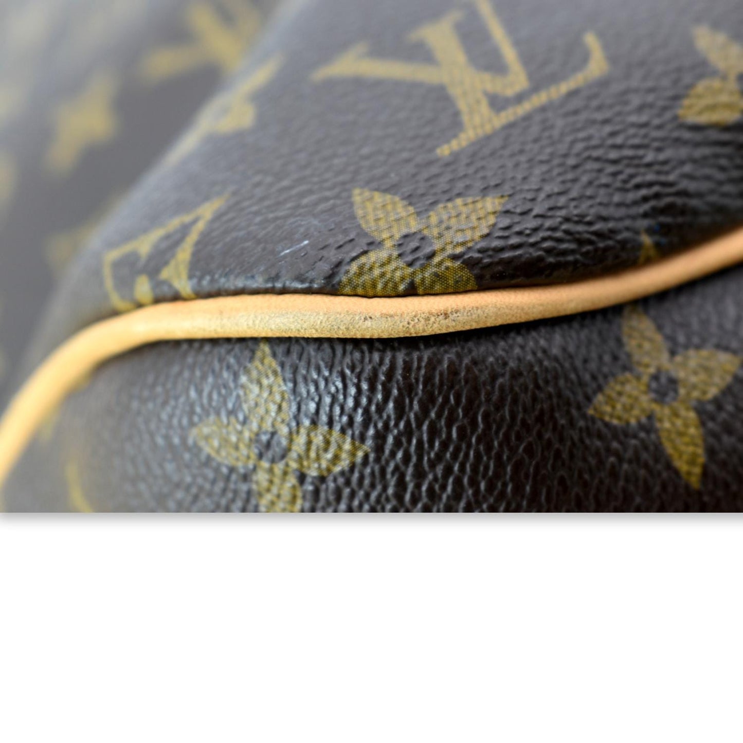 LOUIS VUITTON Delightful MM Monogram Canvas Hobo Bag Brown