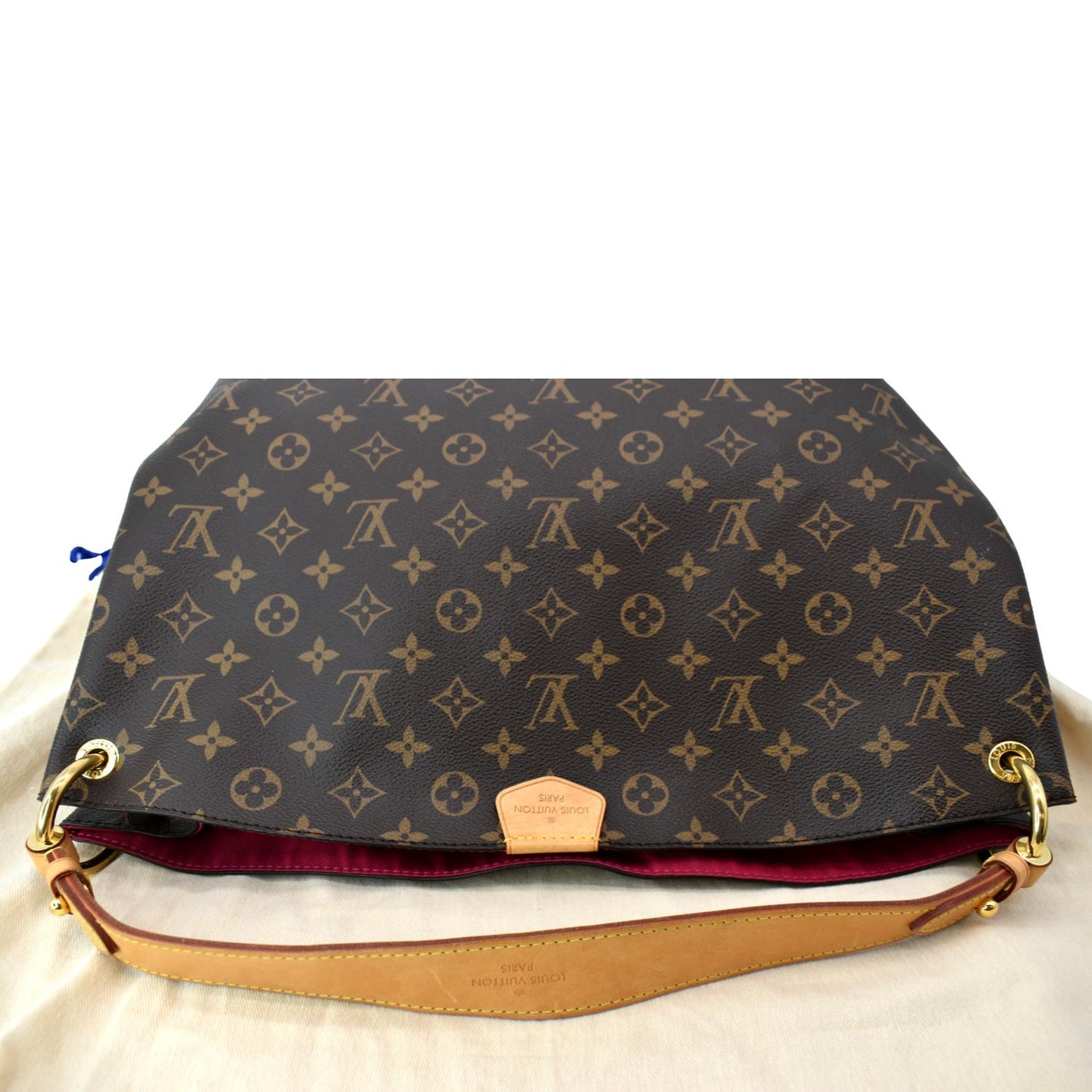 LOUIS VUITTON Graceful MM Monogram Canvas Shoulder Bag Brown