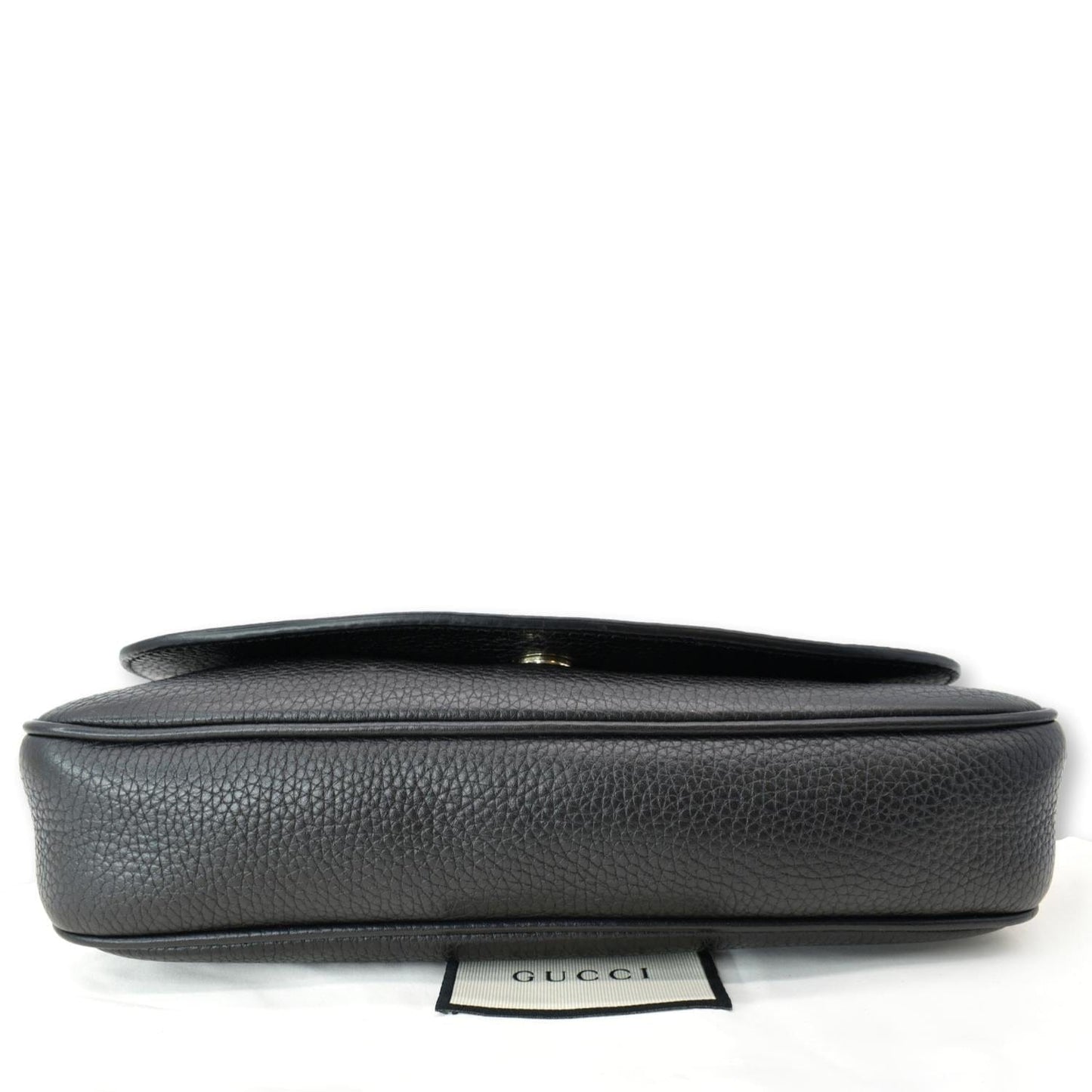 GUCCI GG Soho Tassel Chain Leather Crossbody Bag Beige Black