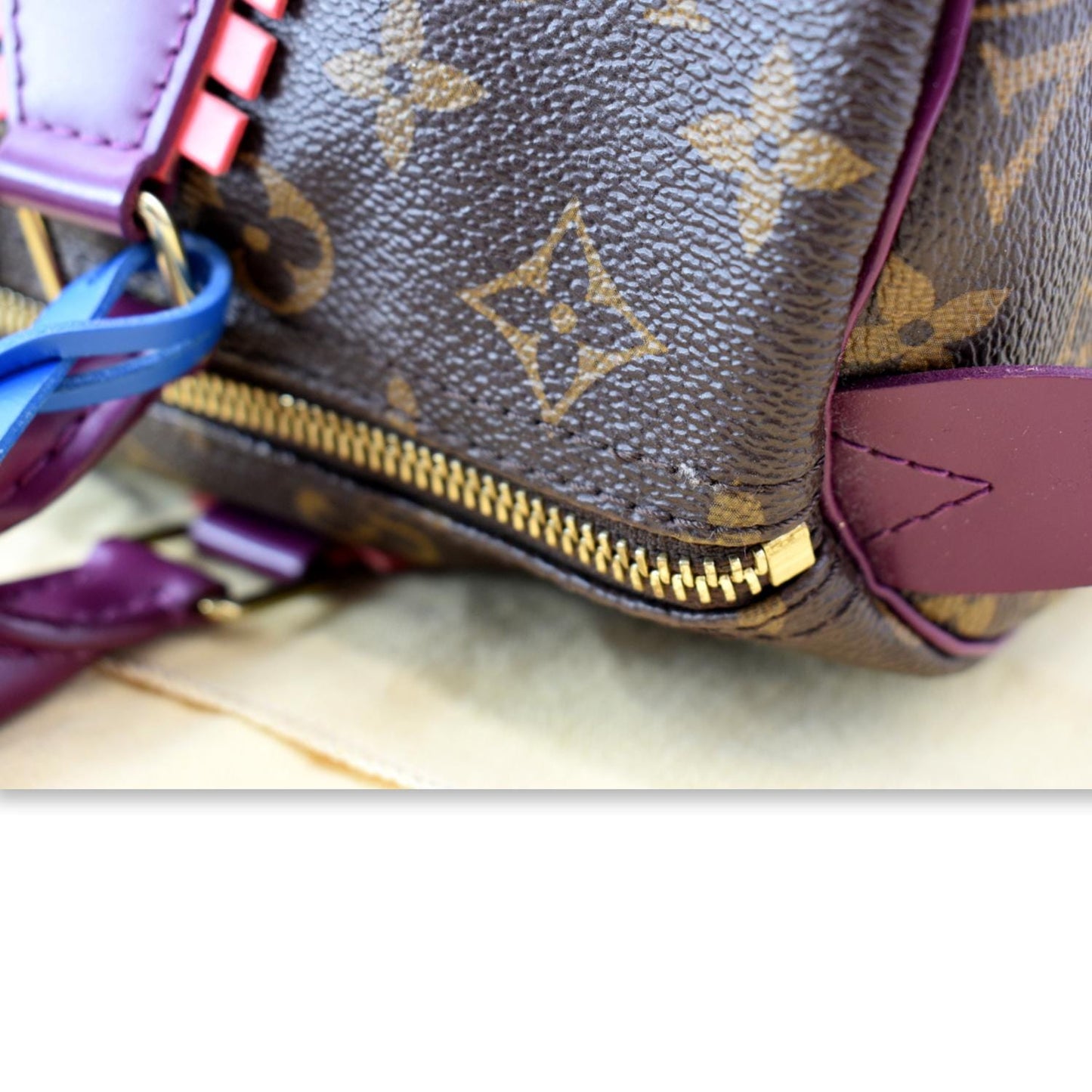 LOUIS VUITTON Totem Speedy 30 Monogram Canvas Satchel Bag Brown