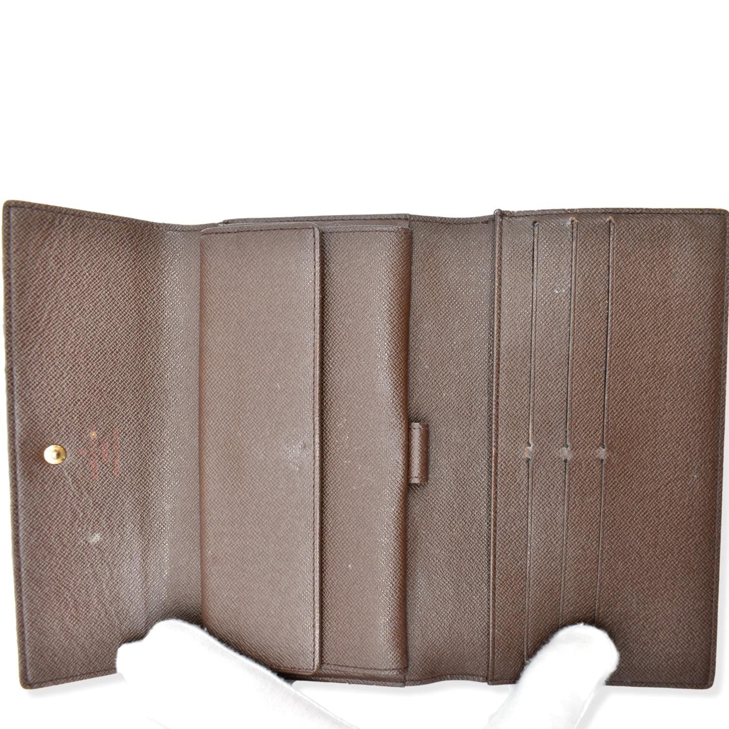 LOUIS VUITTON Sarah Monogram Canvas Wallet Brown