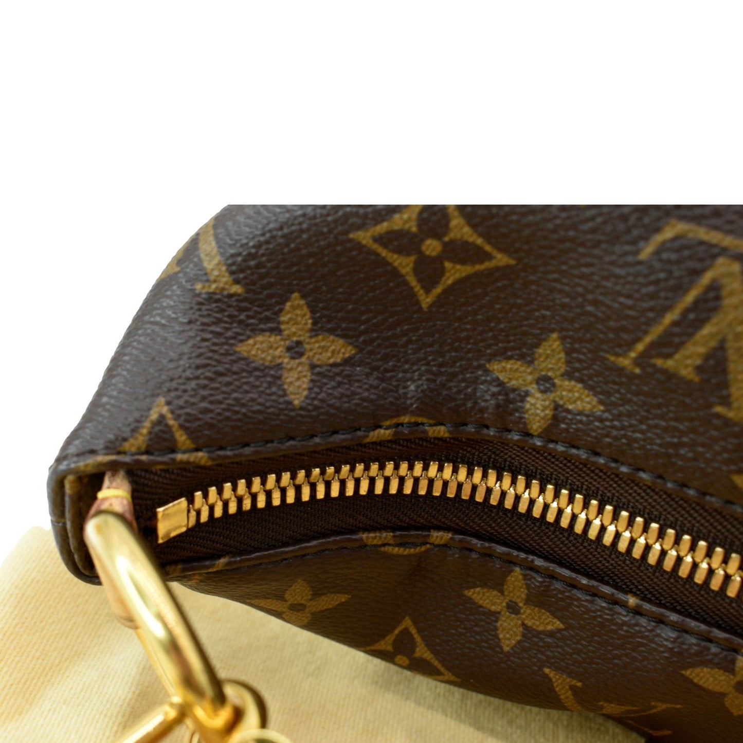 LOUIS VUITTON Sully MM Monogram Canvas Shoulder Bag Brown