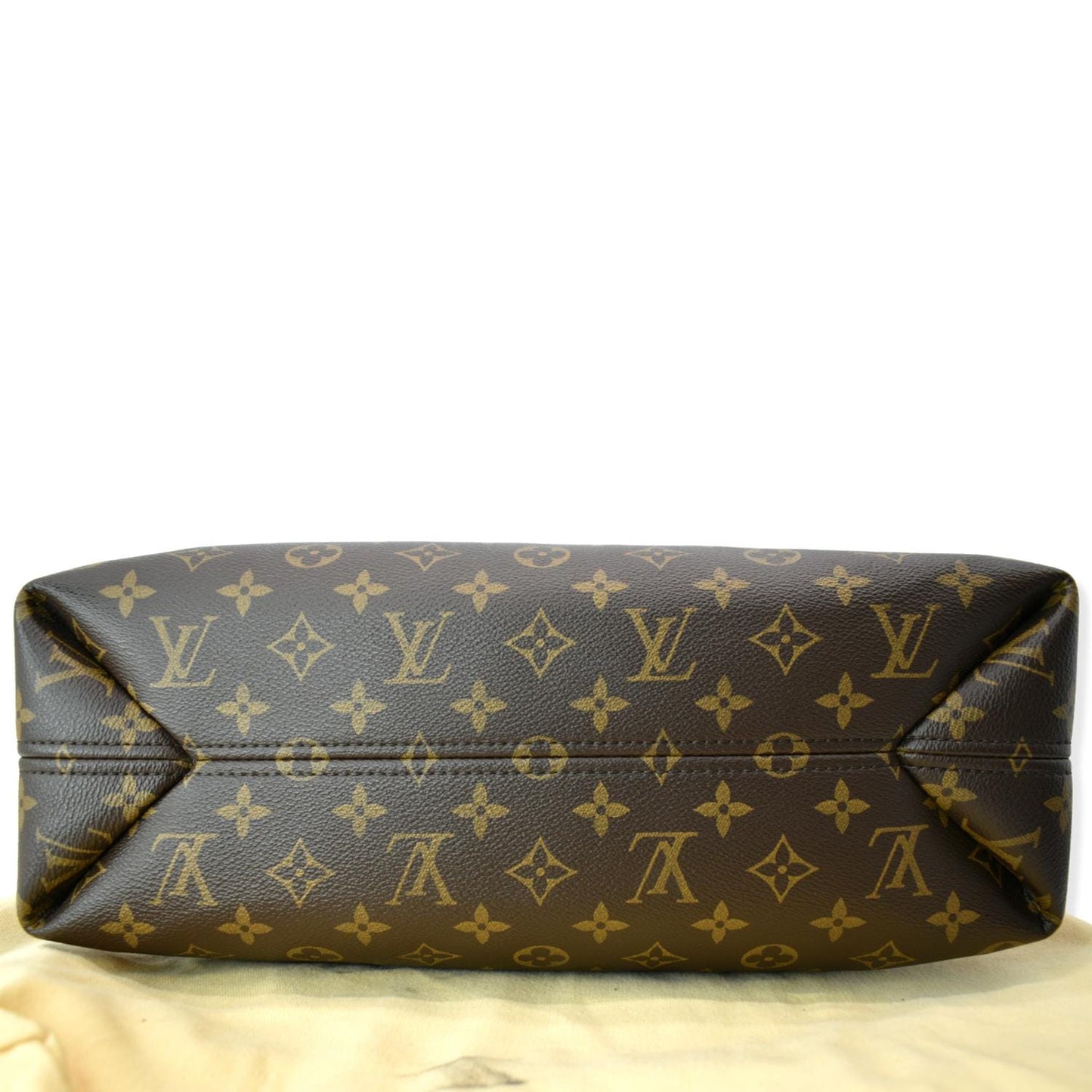 LOUIS VUITTON Sully MM Monogram Canvas Shoulder Bag Brown