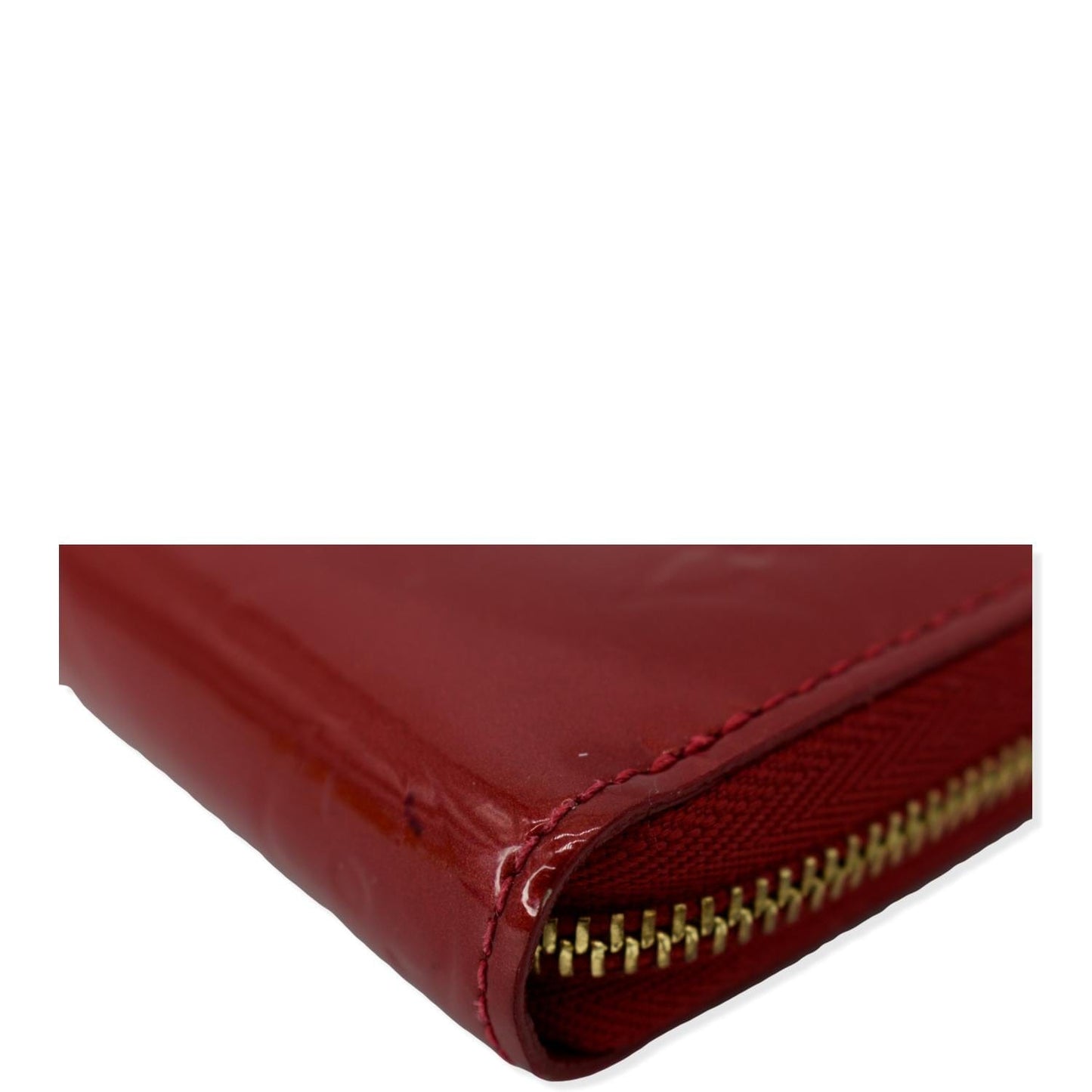 LOUIS VUITTON Vernis Leather Zippy Coin Purse Cerise Cherry