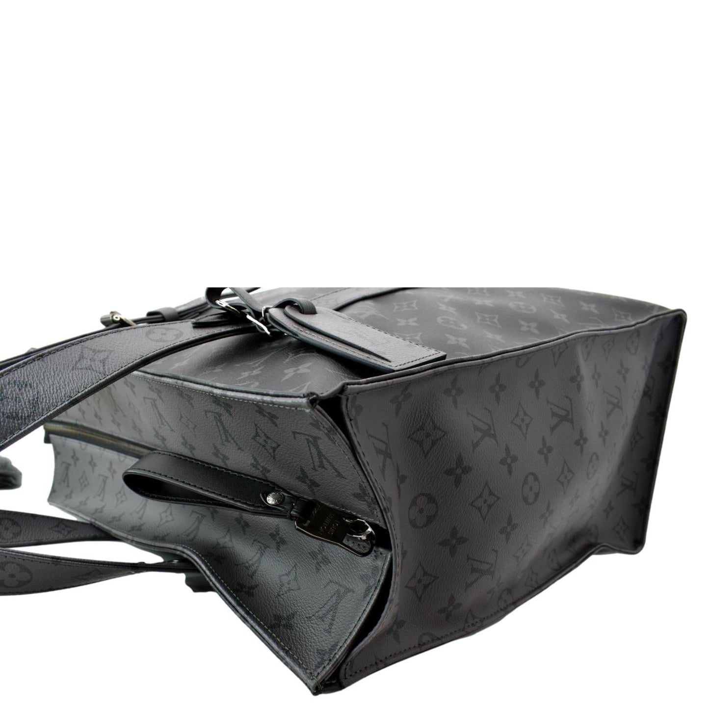LOUIS VUITTON Cabas Zippe GM Monogram Eclipse Tote Bag Black