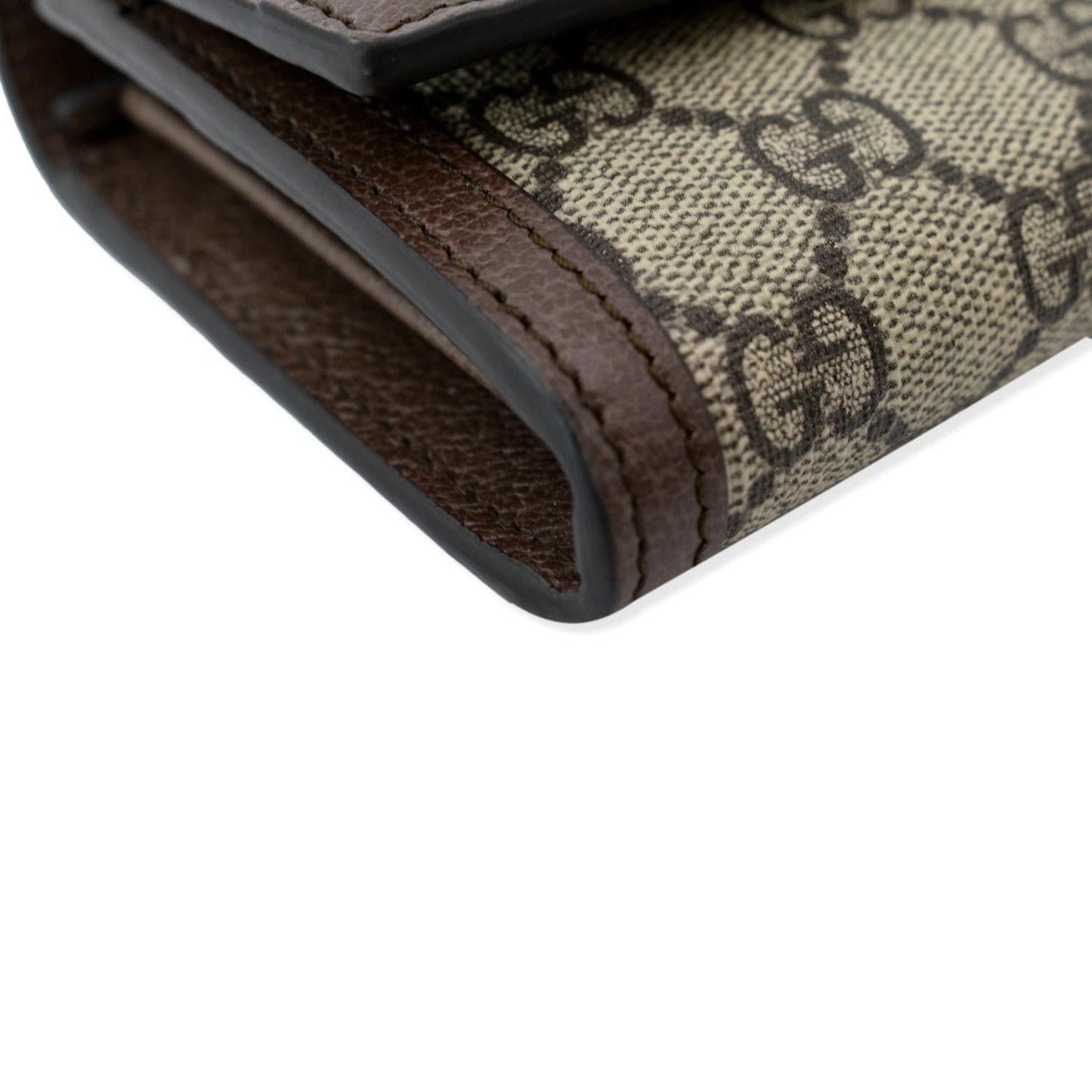GUCCI Ophidia GG Continental Supreme Canvas Wallet Beige 523153