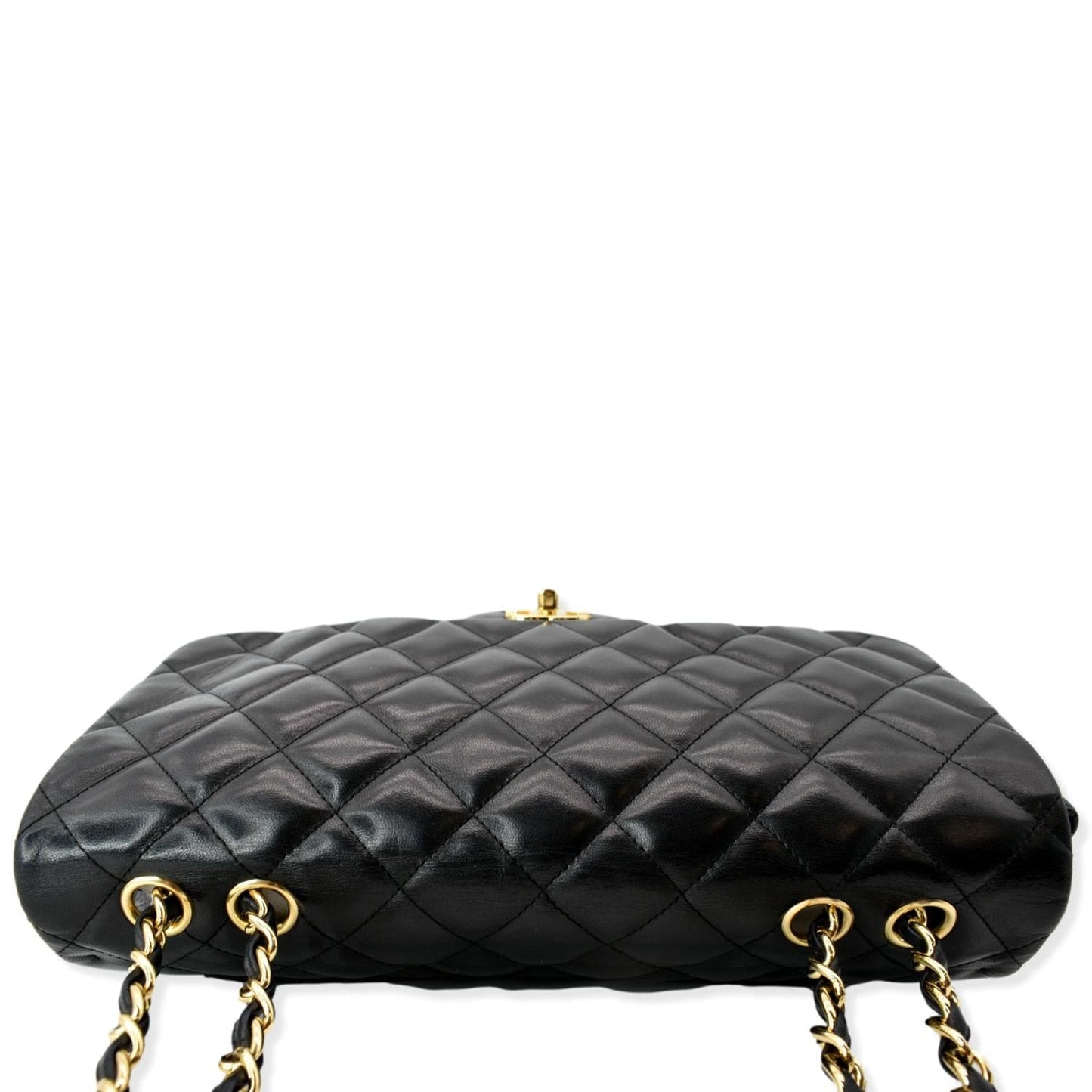 CHANEL Jumbo Classic Single Flap Lambskin Shoulder Bag Black