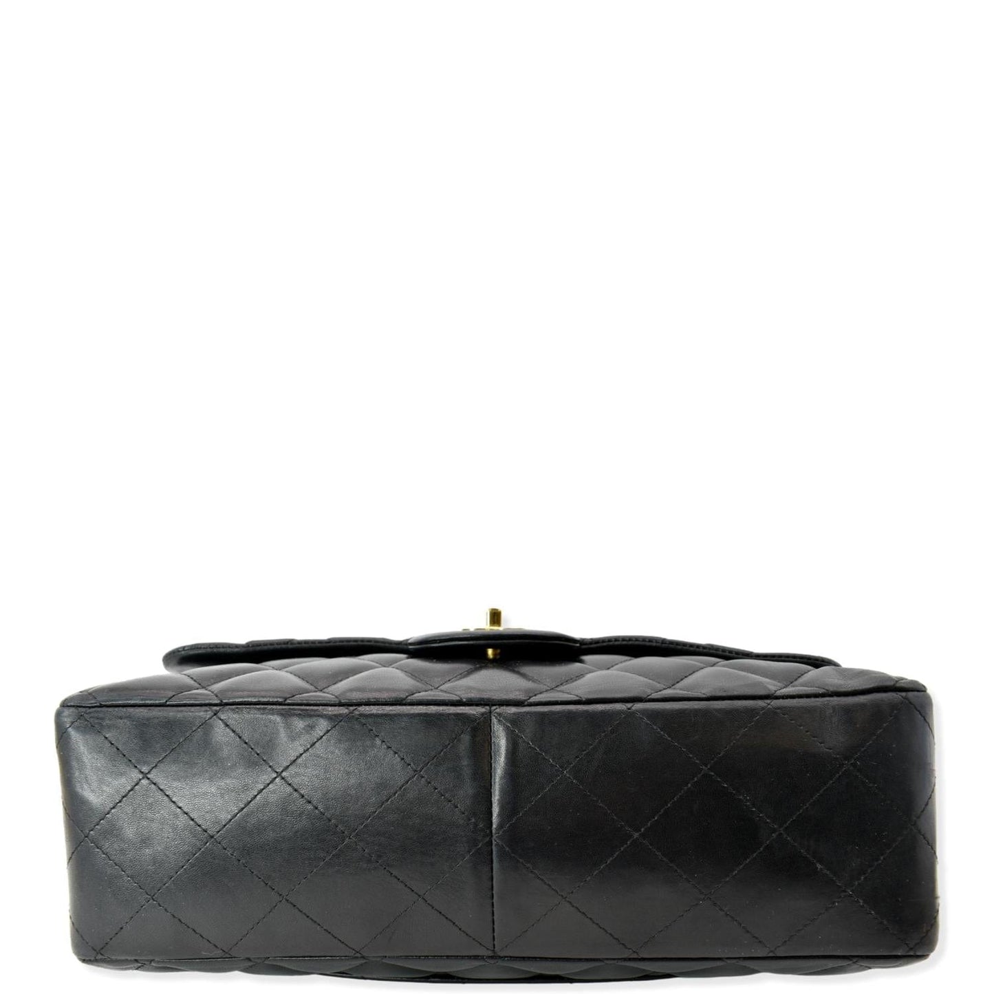 CHANEL Jumbo Classic Single Flap Lambskin Shoulder Bag Black