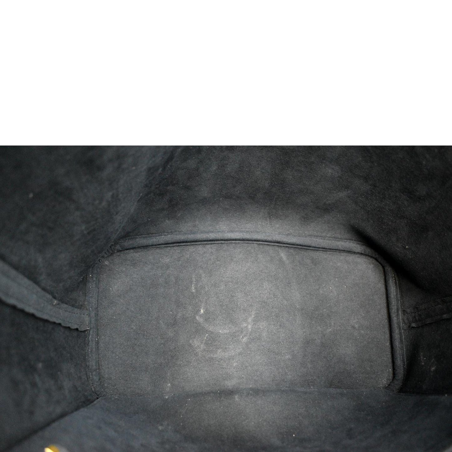 LOUIS VUITTON Neverfull MM Monogram Empreinte Tote Bag Black