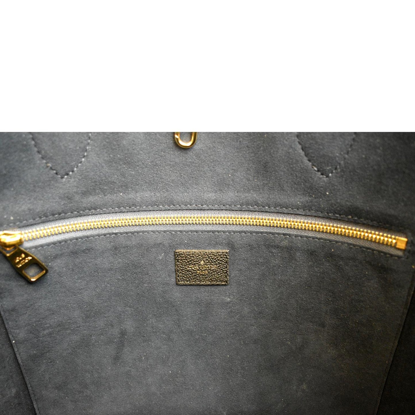 LOUIS VUITTON Neverfull MM Monogram Empreinte Tote Bag Black
