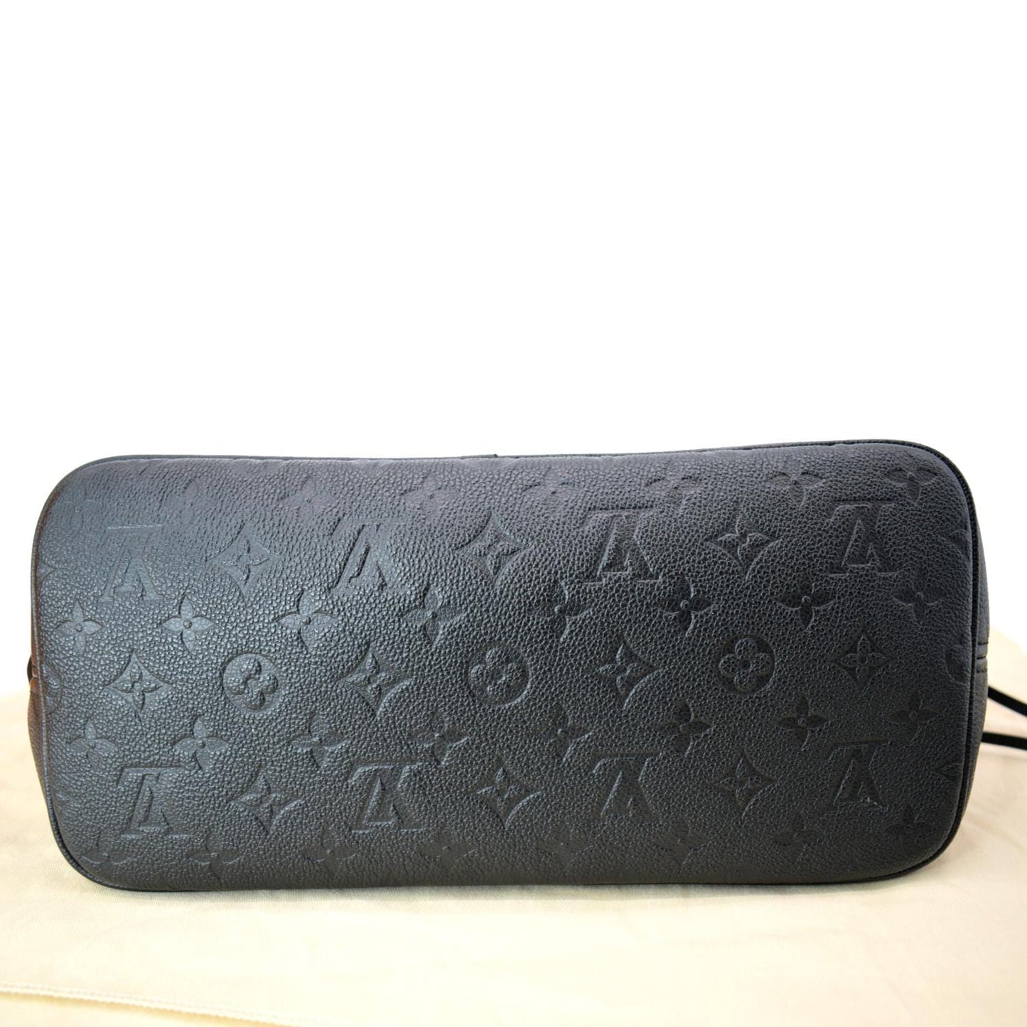 LOUIS VUITTON Neverfull MM Monogram Empreinte Tote Bag Black