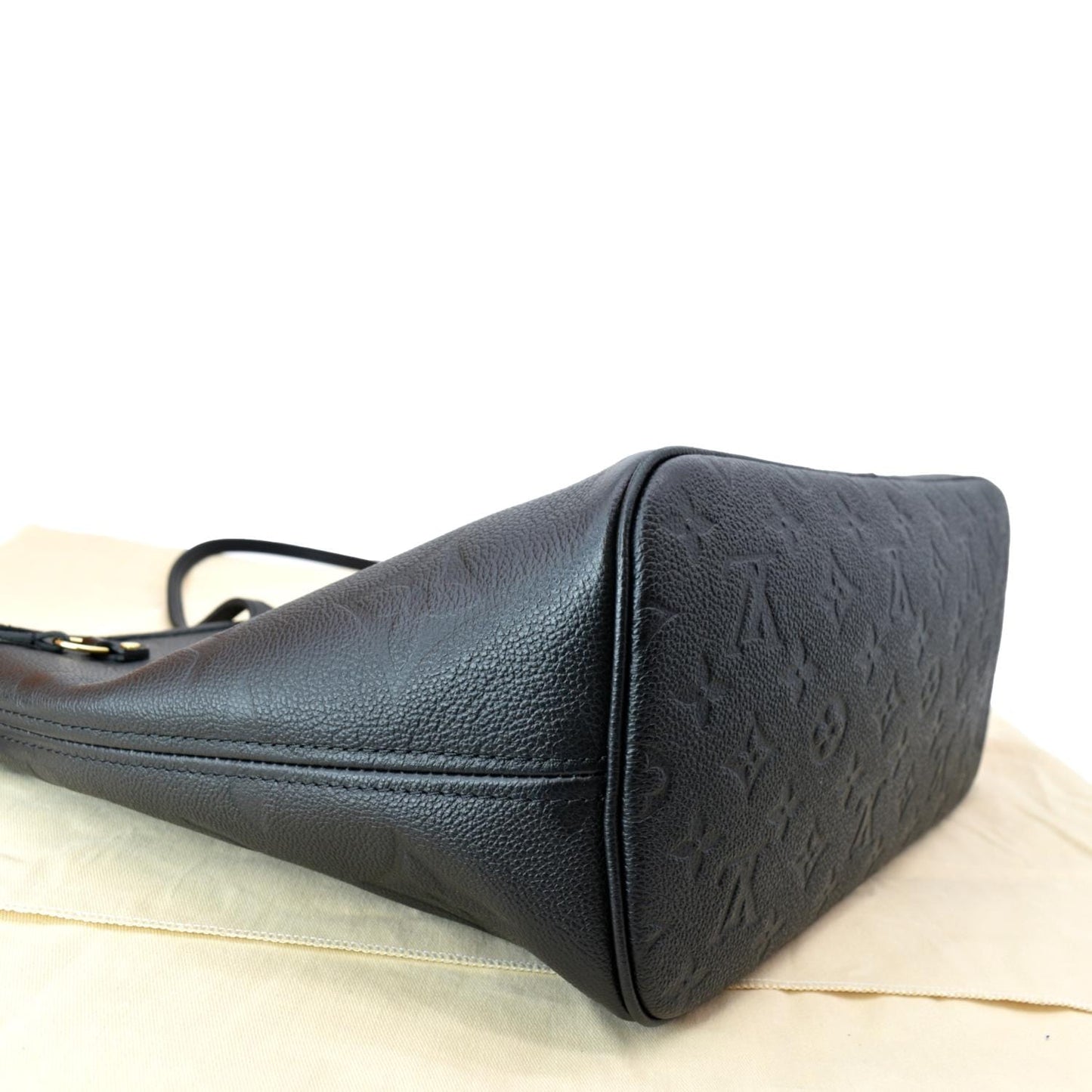 LOUIS VUITTON Neverfull MM Monogram Empreinte Tote Bag Black