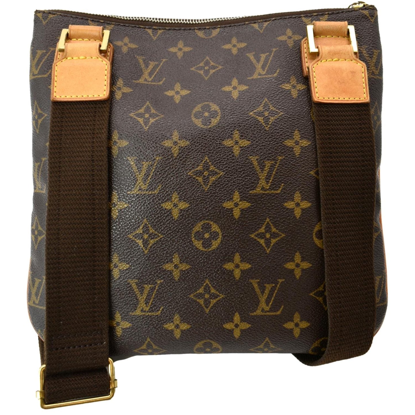 LOUIS VUITTON Bosphore Pochette Monogram Canvas Shoulder Bag Brown